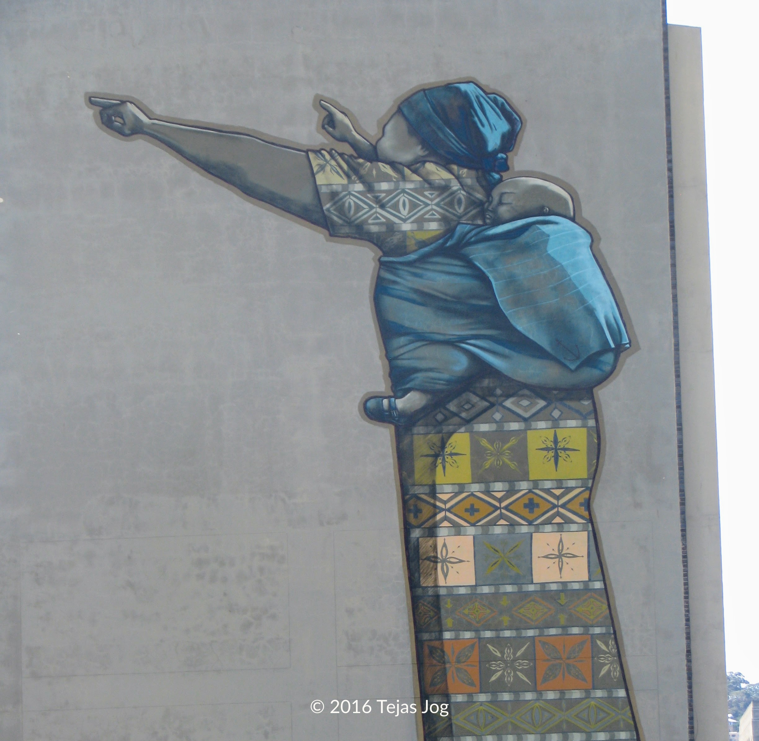 Mural detailing the history of the struggle