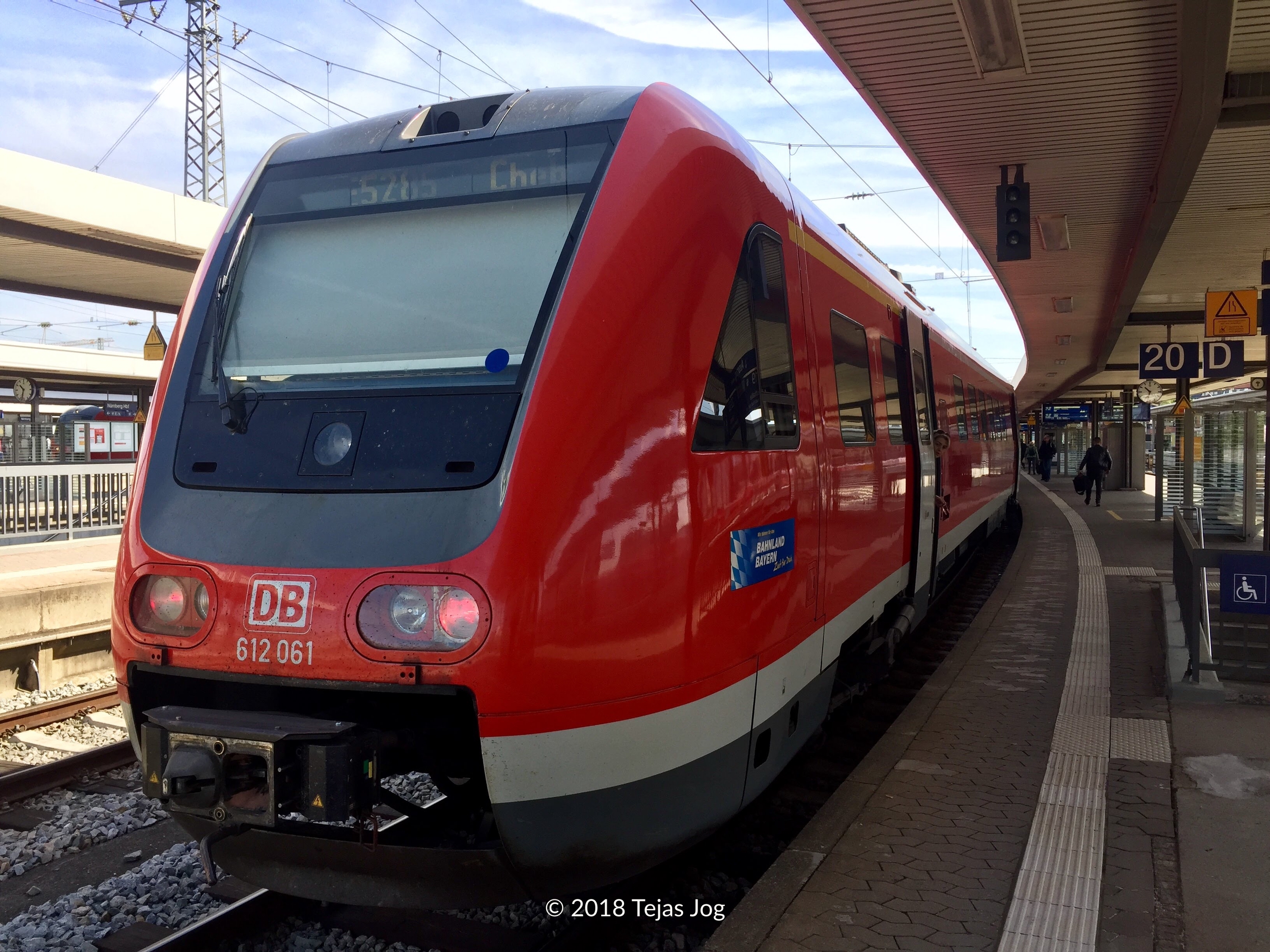 German air-conditioned regional train RE 5285