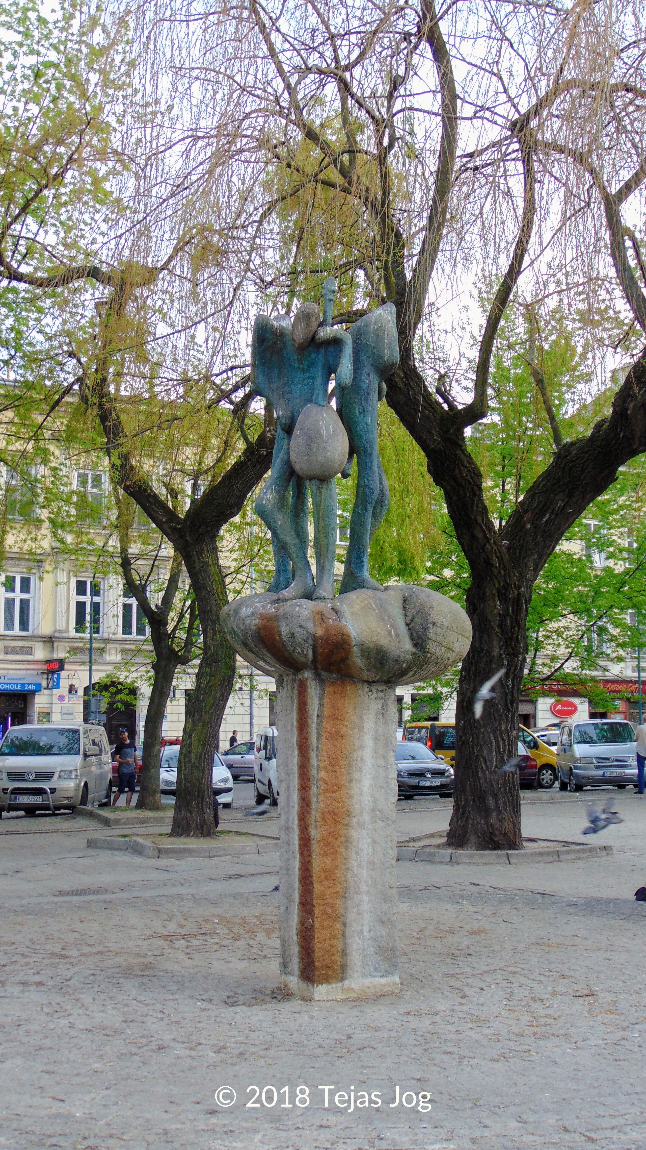 The Three Musicians sculpture and fountain