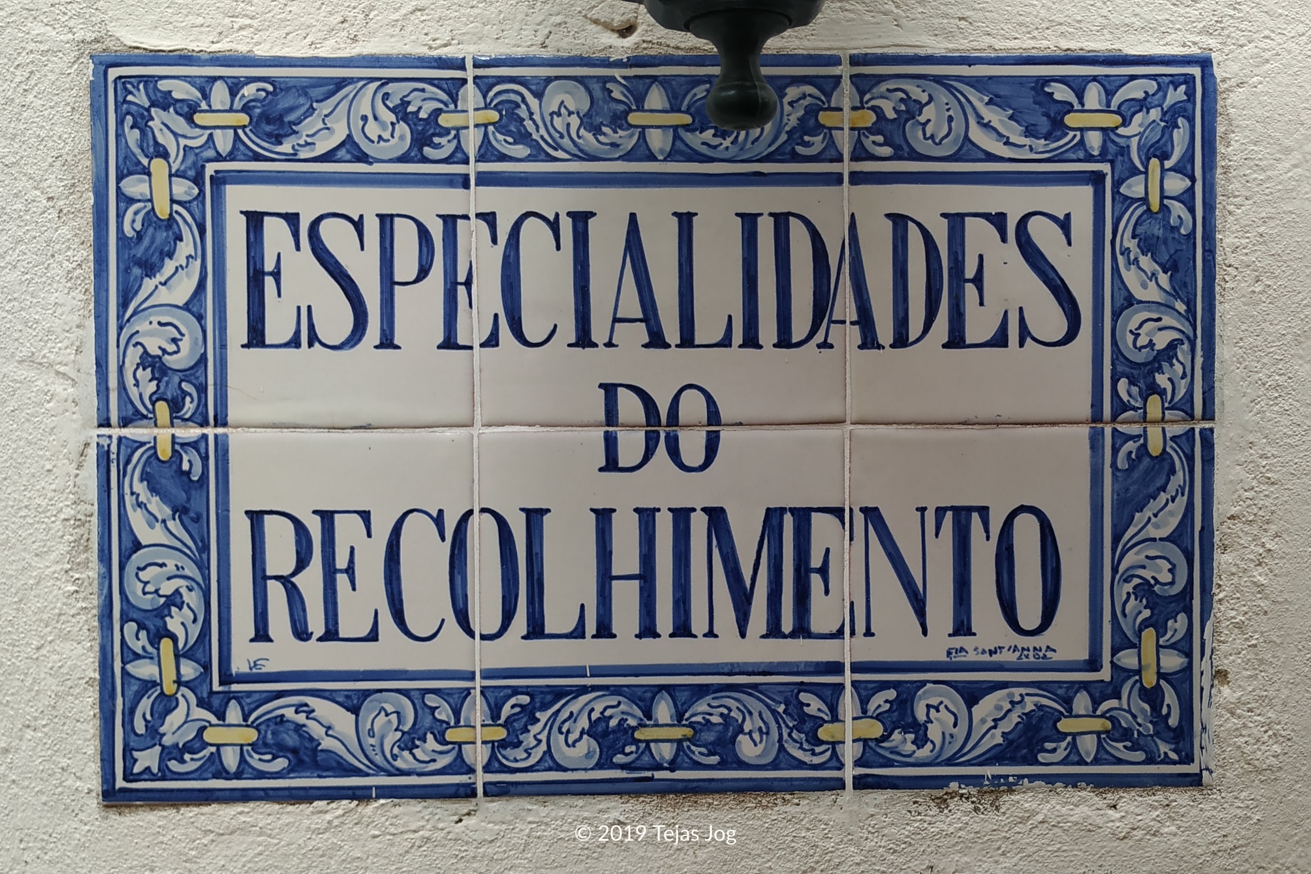 Especialidade do Recolhimento