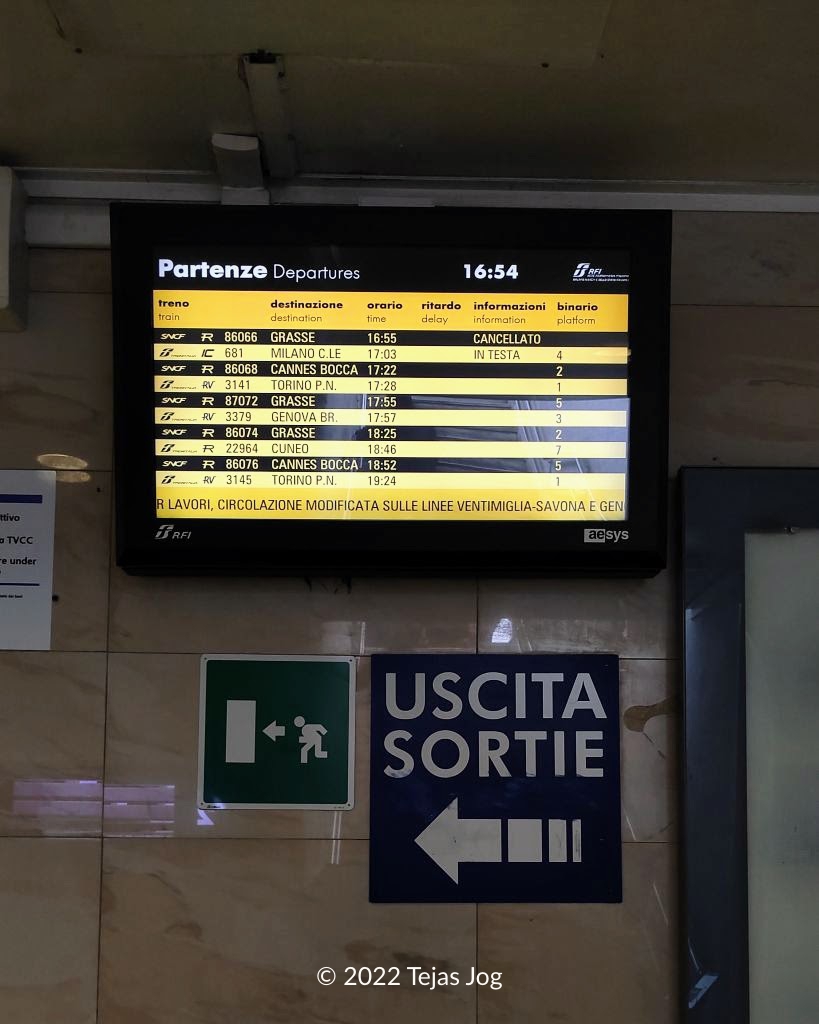 Ventimiglia train station