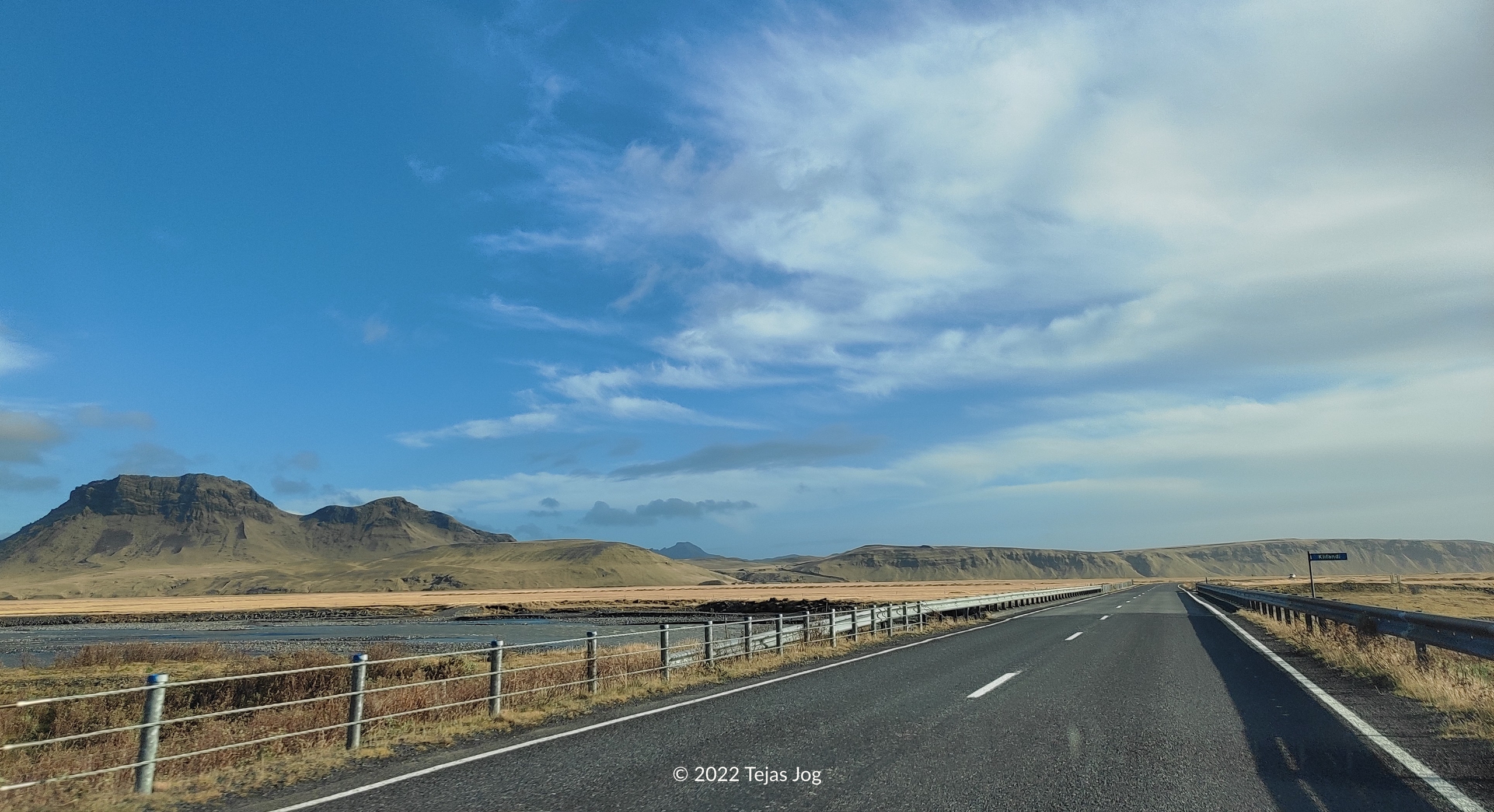 Driving east on Route 1