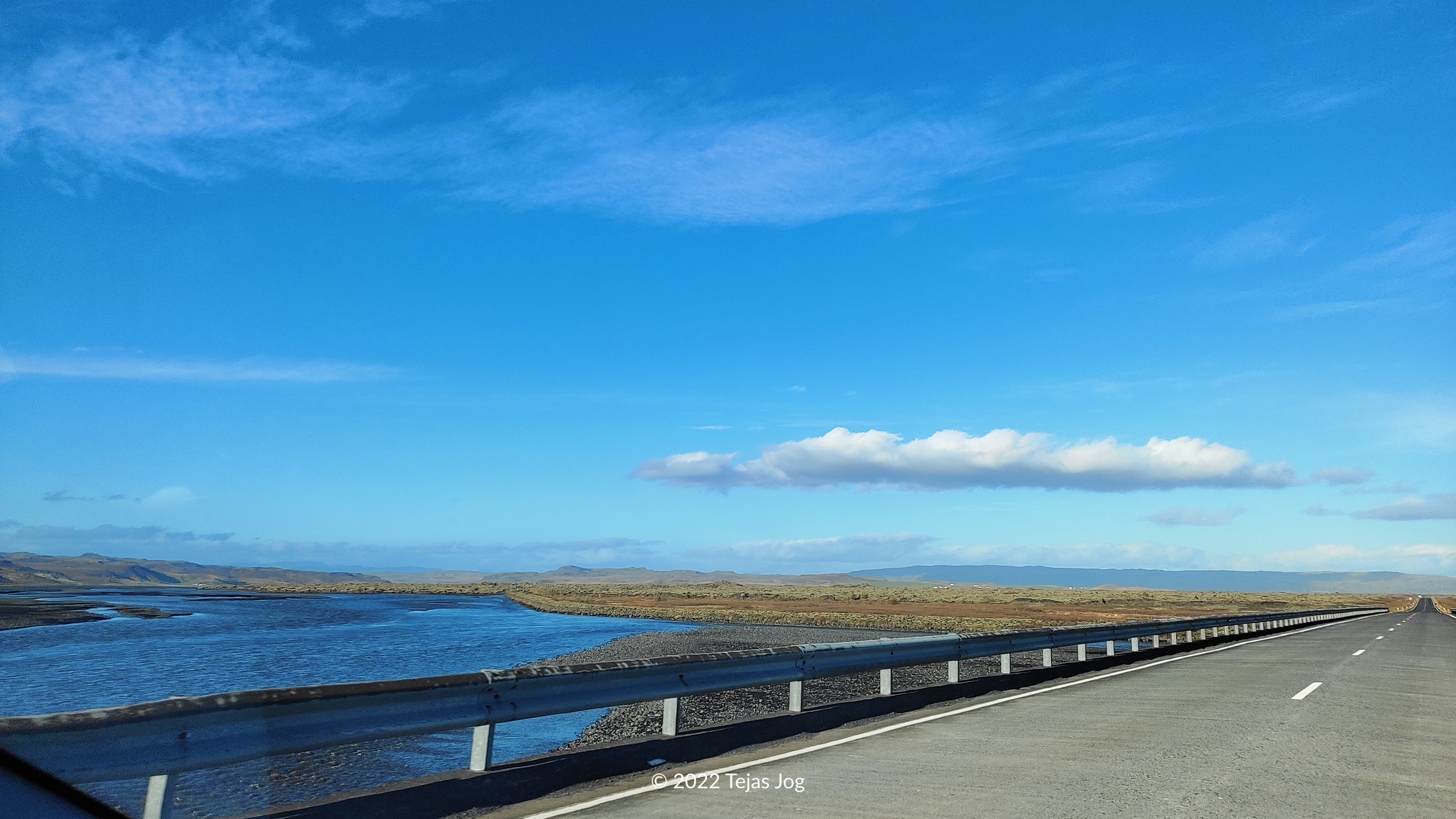 Driving east on Route 1