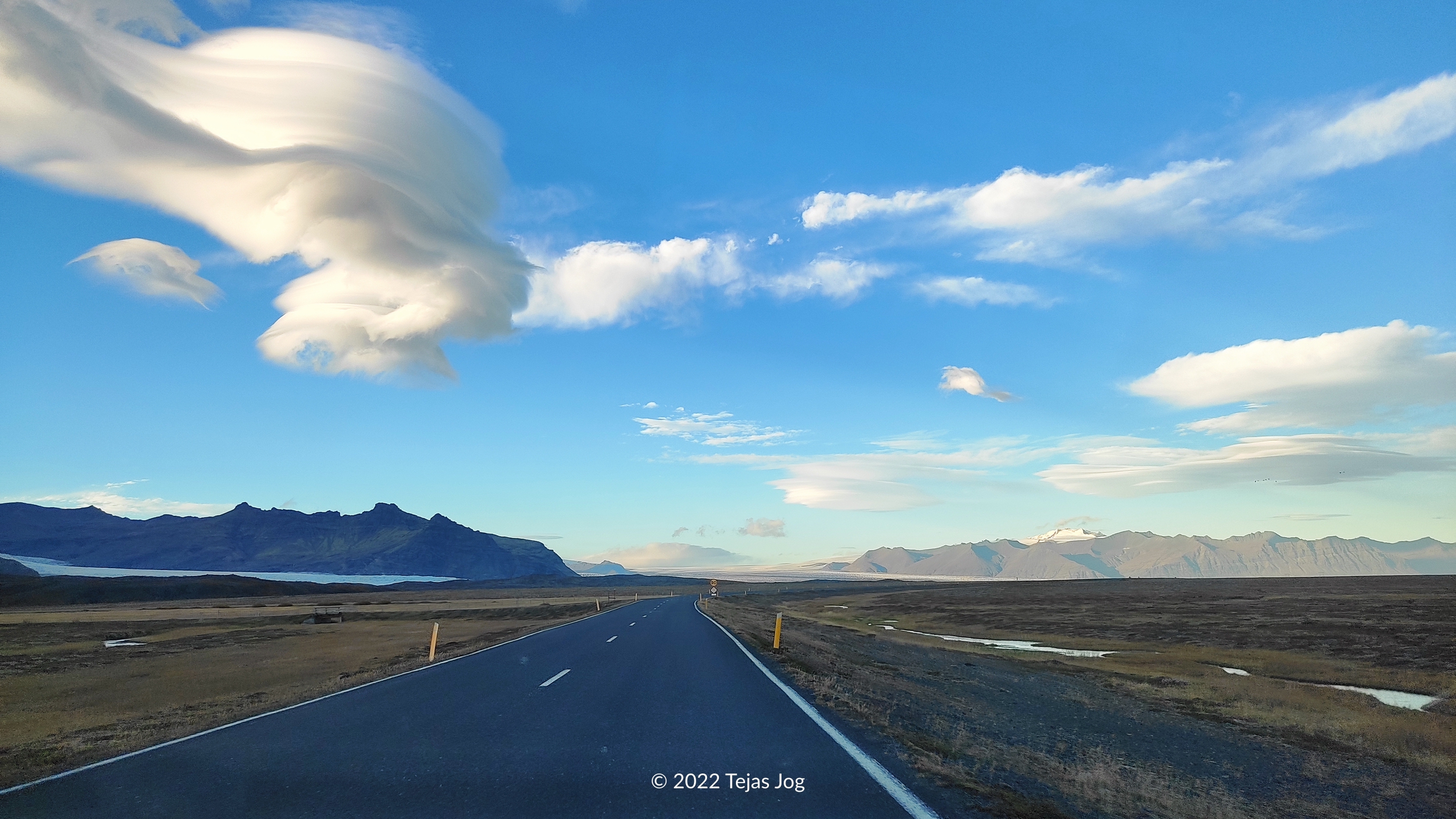 Driving east on Route 1