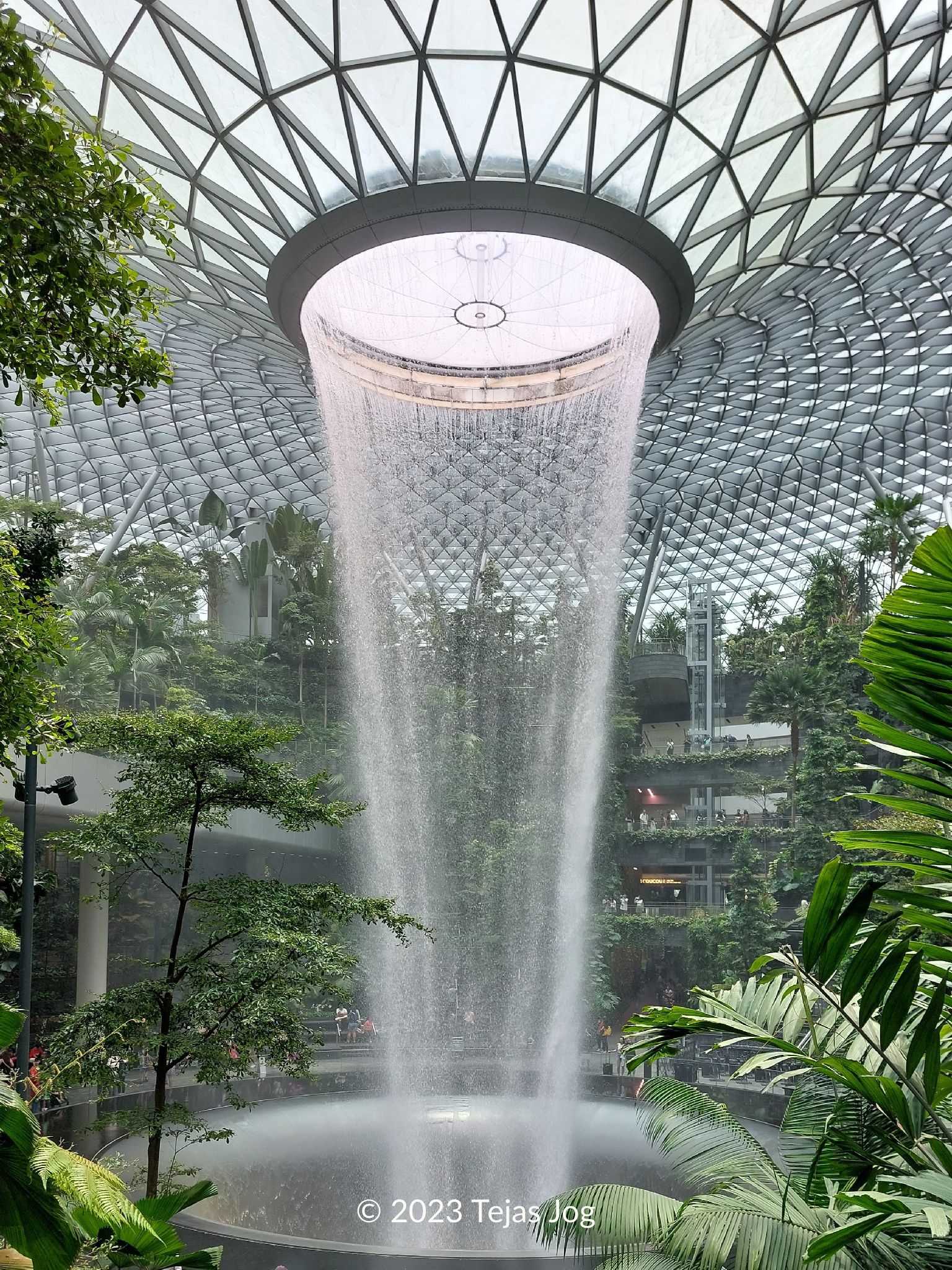Waterfall at Jewel Changi Airport