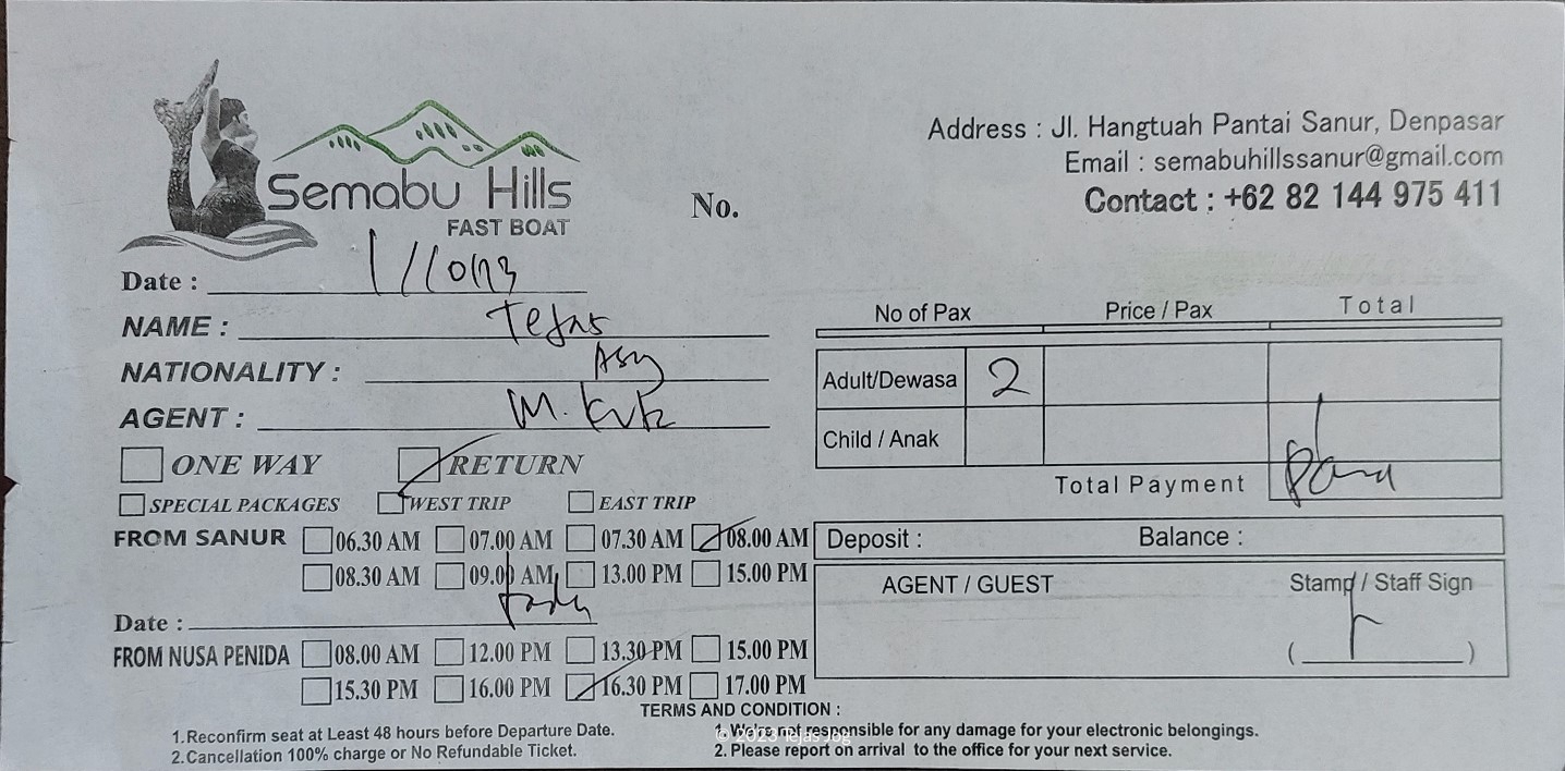 Voucher for Semabu Hills Fast Boat Voucher for Semabu Hills Fast Boat