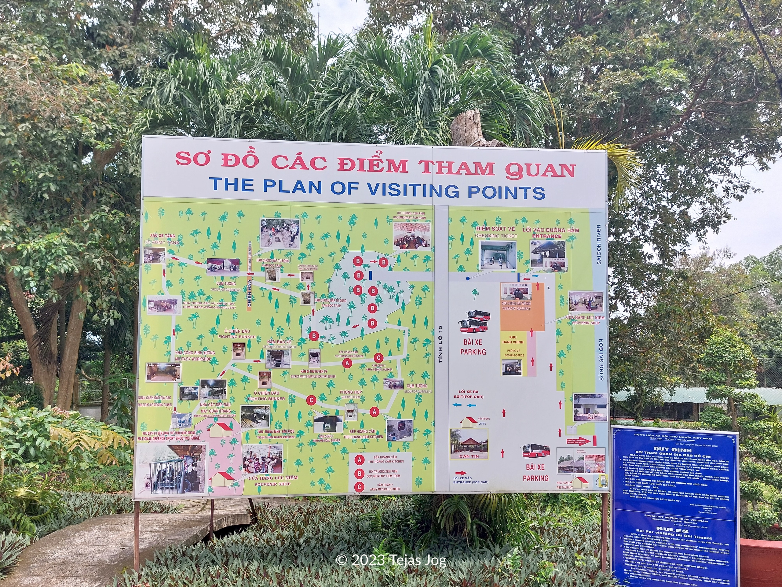 'Plan of Visiting Points' map 