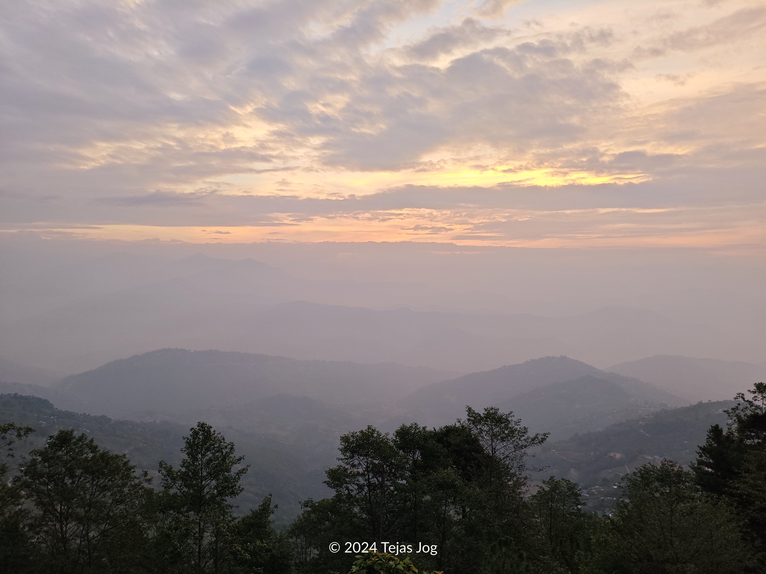 Sunrise at Hotel Himalayan Villa
