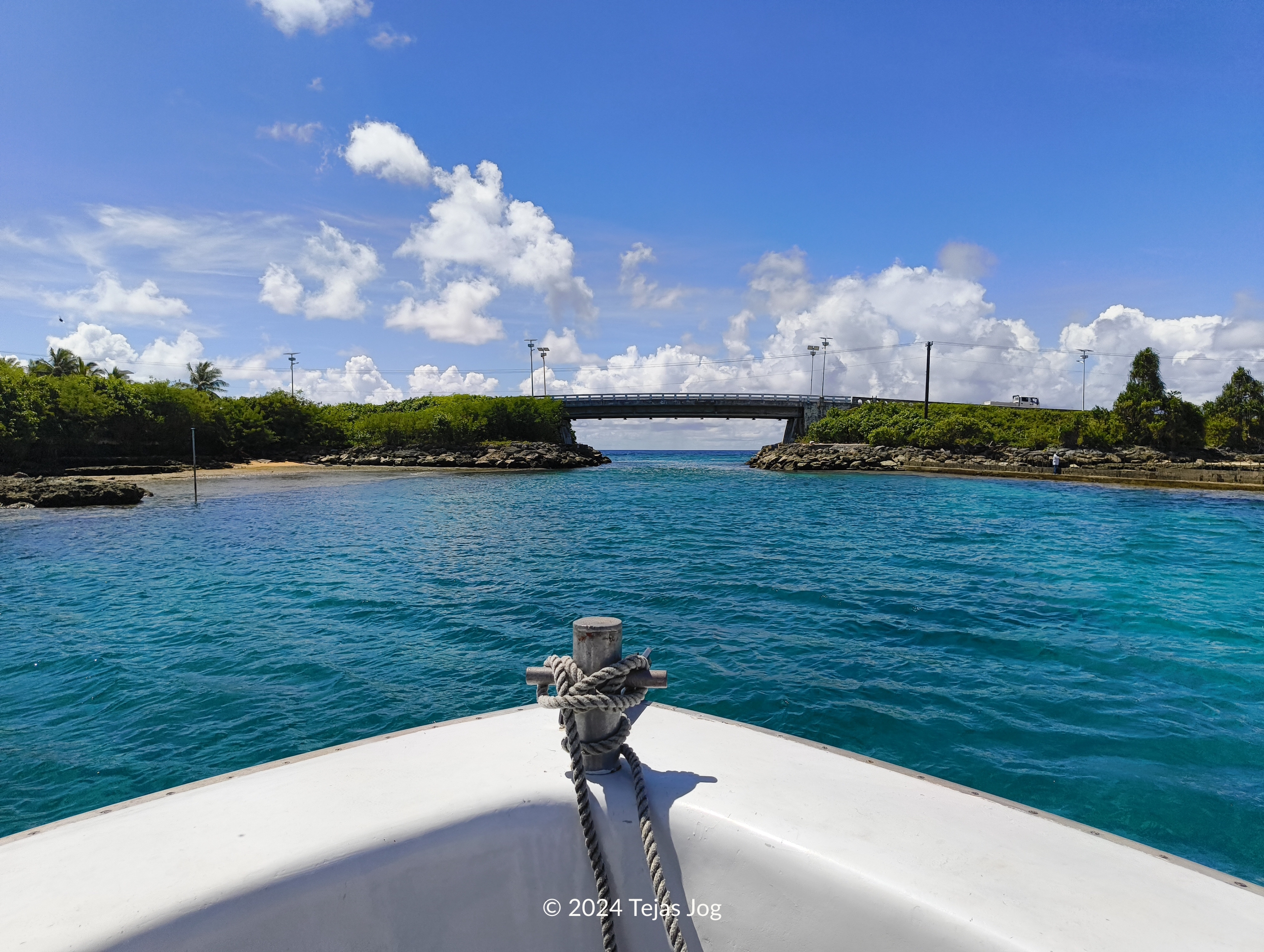 Crossing the Japan-Marshall's Bridge