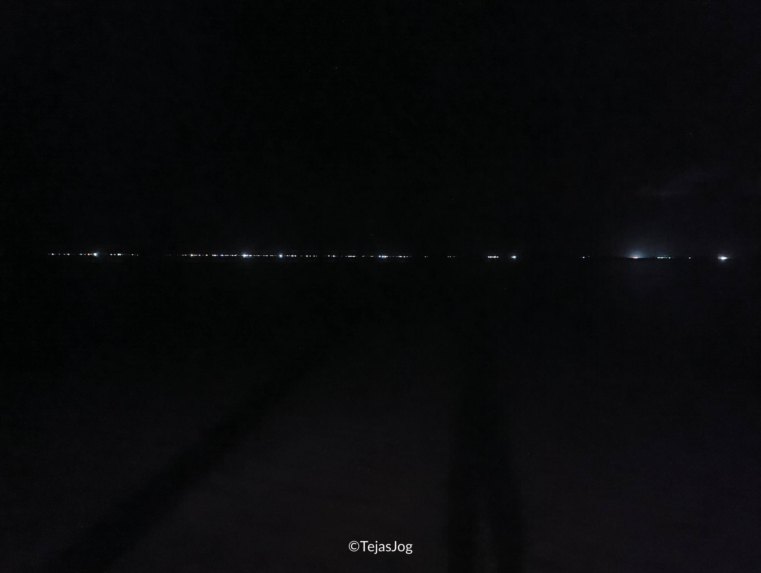 Lights of Majuro across the lagoon Lights of Majuro across the lagoon