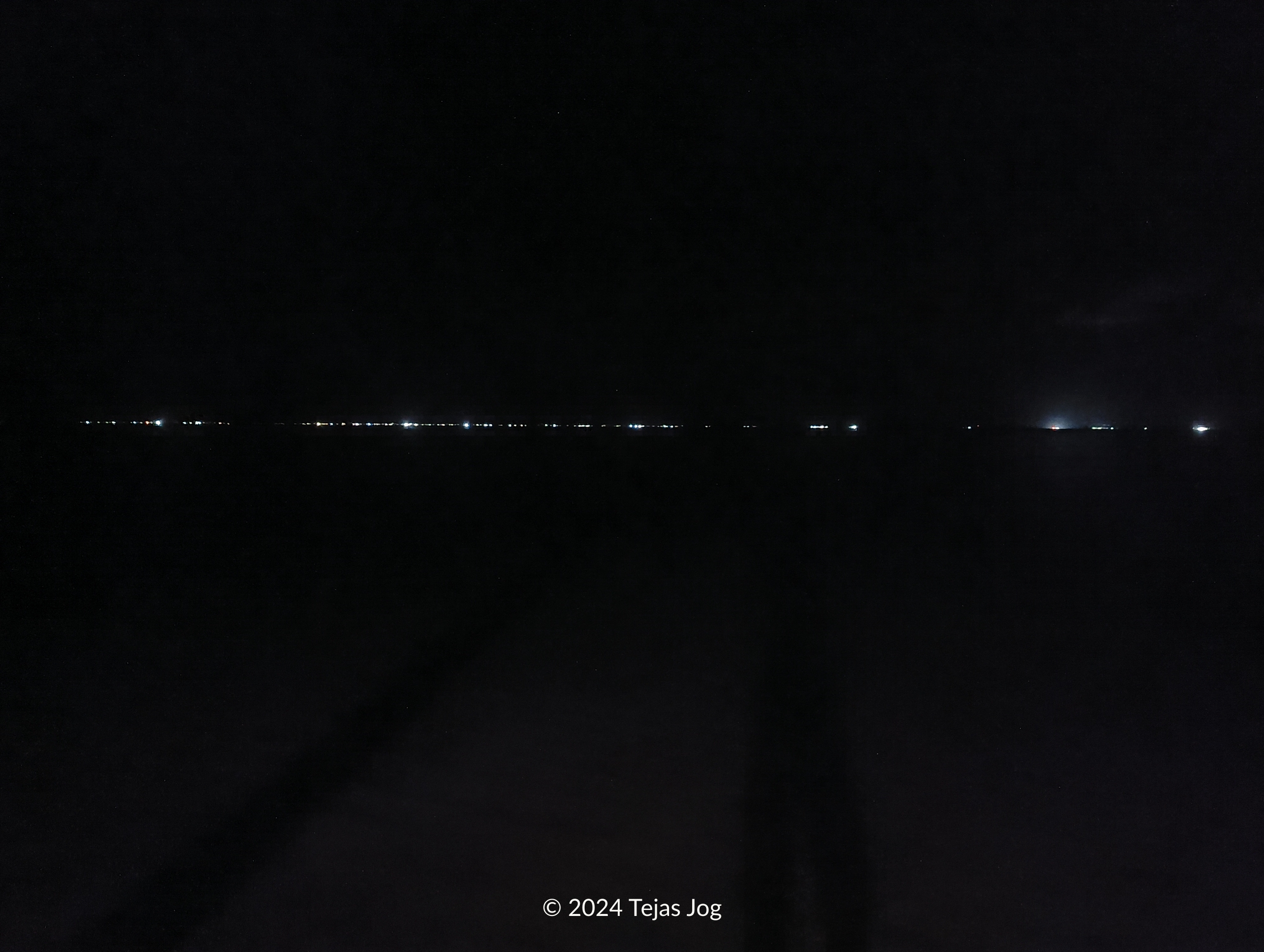 Lights of Majuro across the lagoon Lights of Majuro across the lagoon