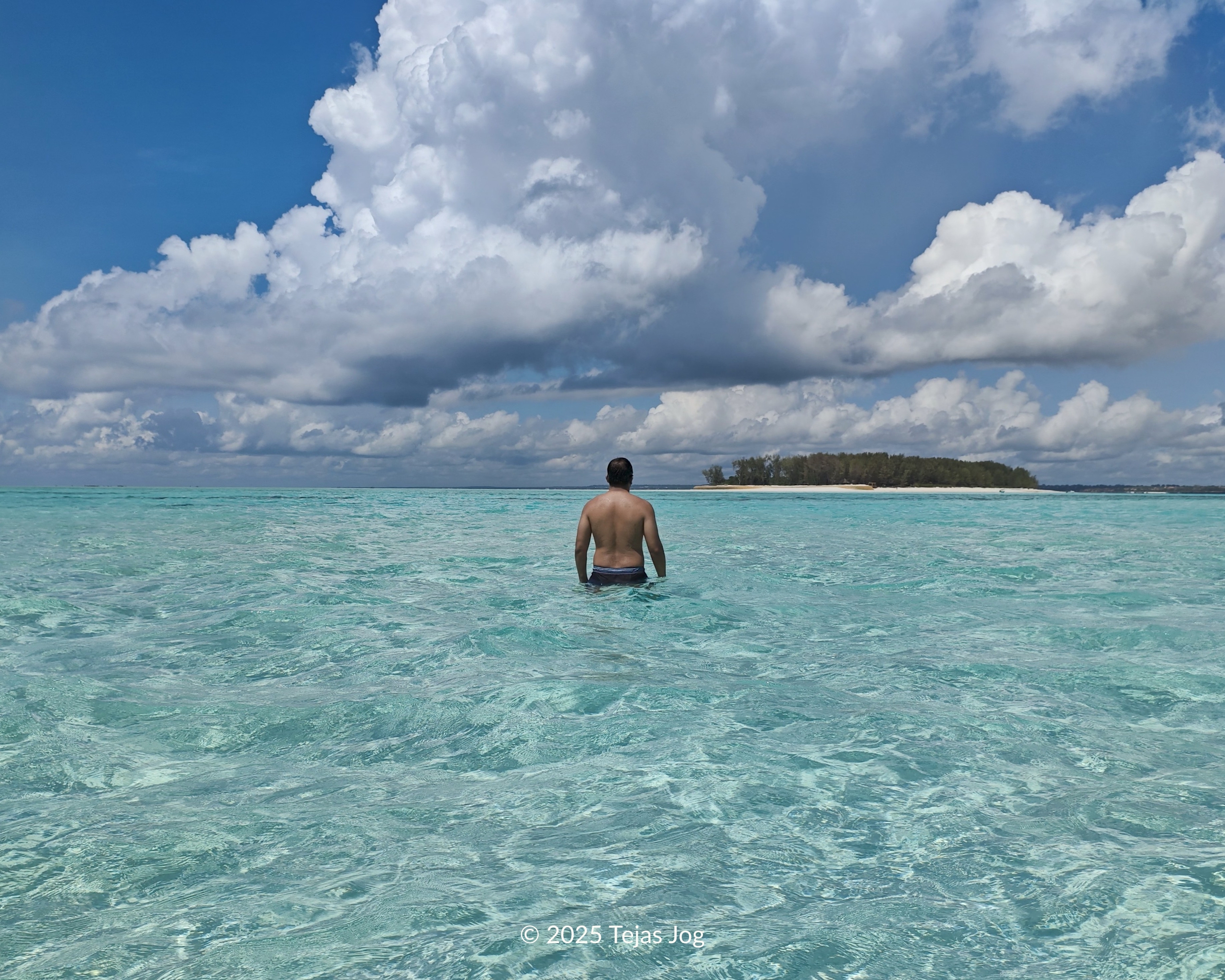Sand bank near Mnemba island