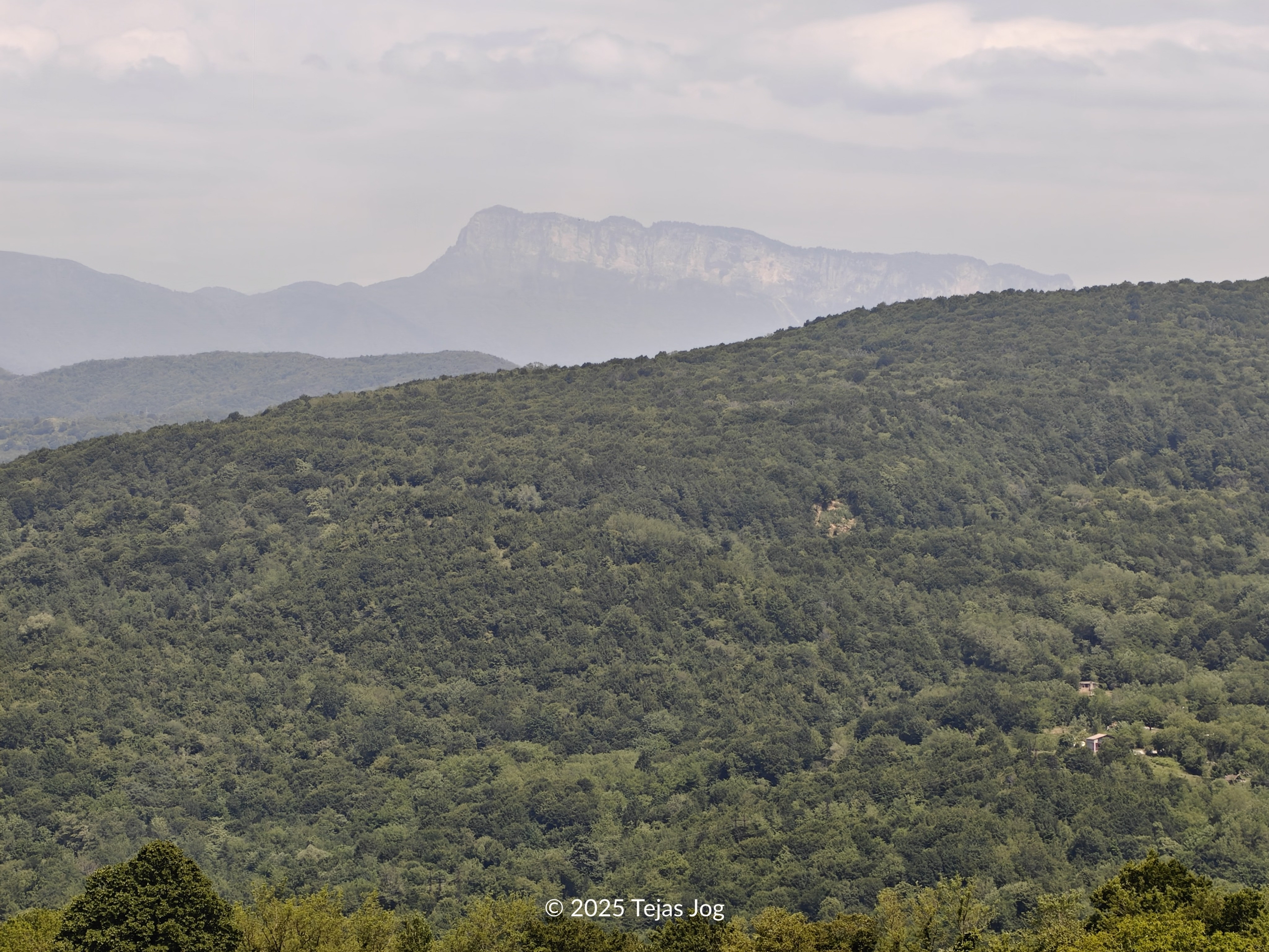 Driving to Gelati Monastery