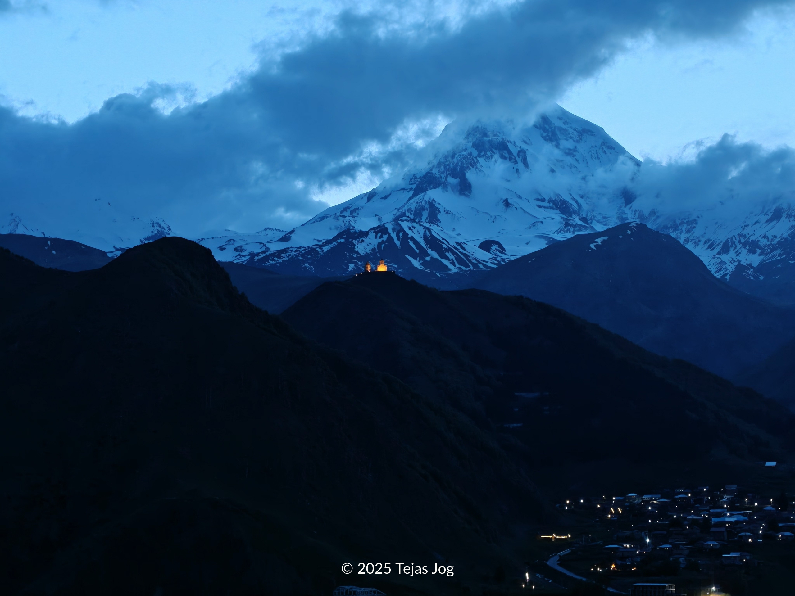 Gergeti Trinity Church and Mt. Kazbeg Gergeti Trinity Church and Mt. Kazbeg