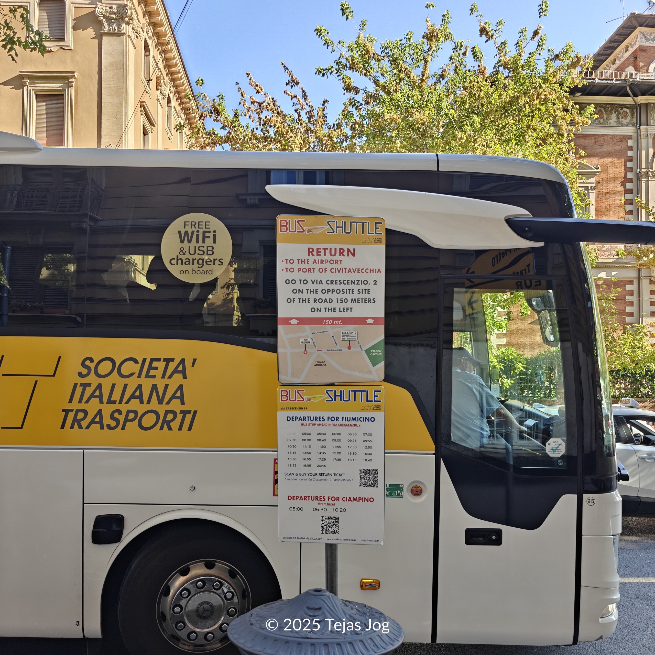 Shuttle bus to Vatican City