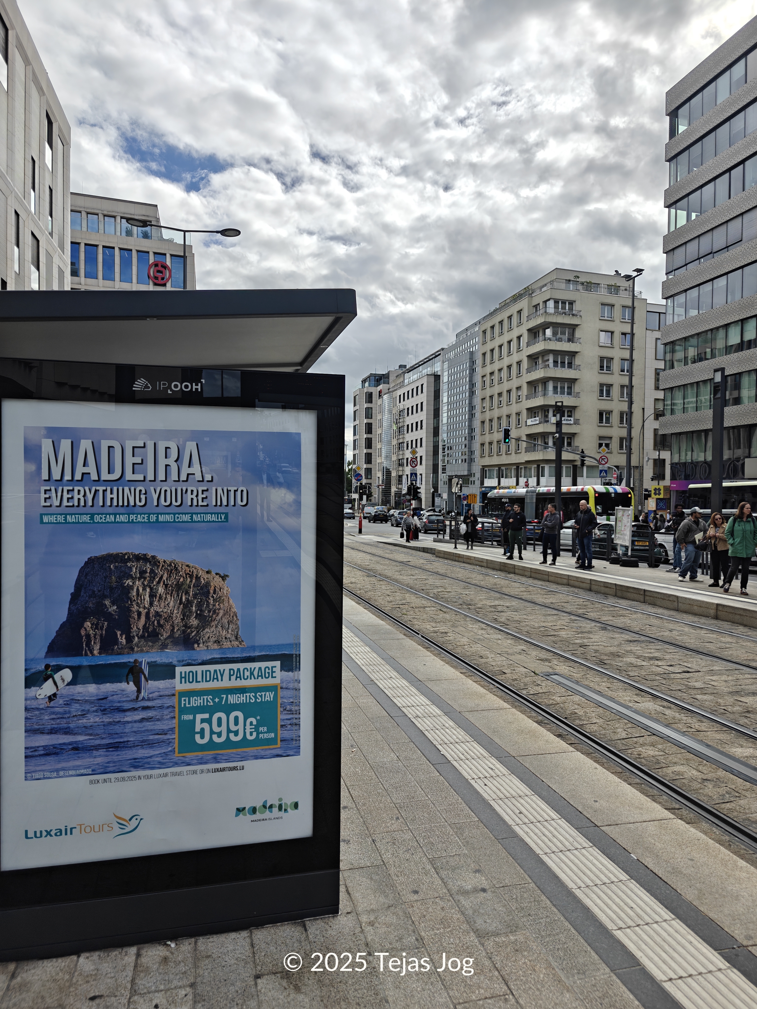 Tram stop at Hamilius