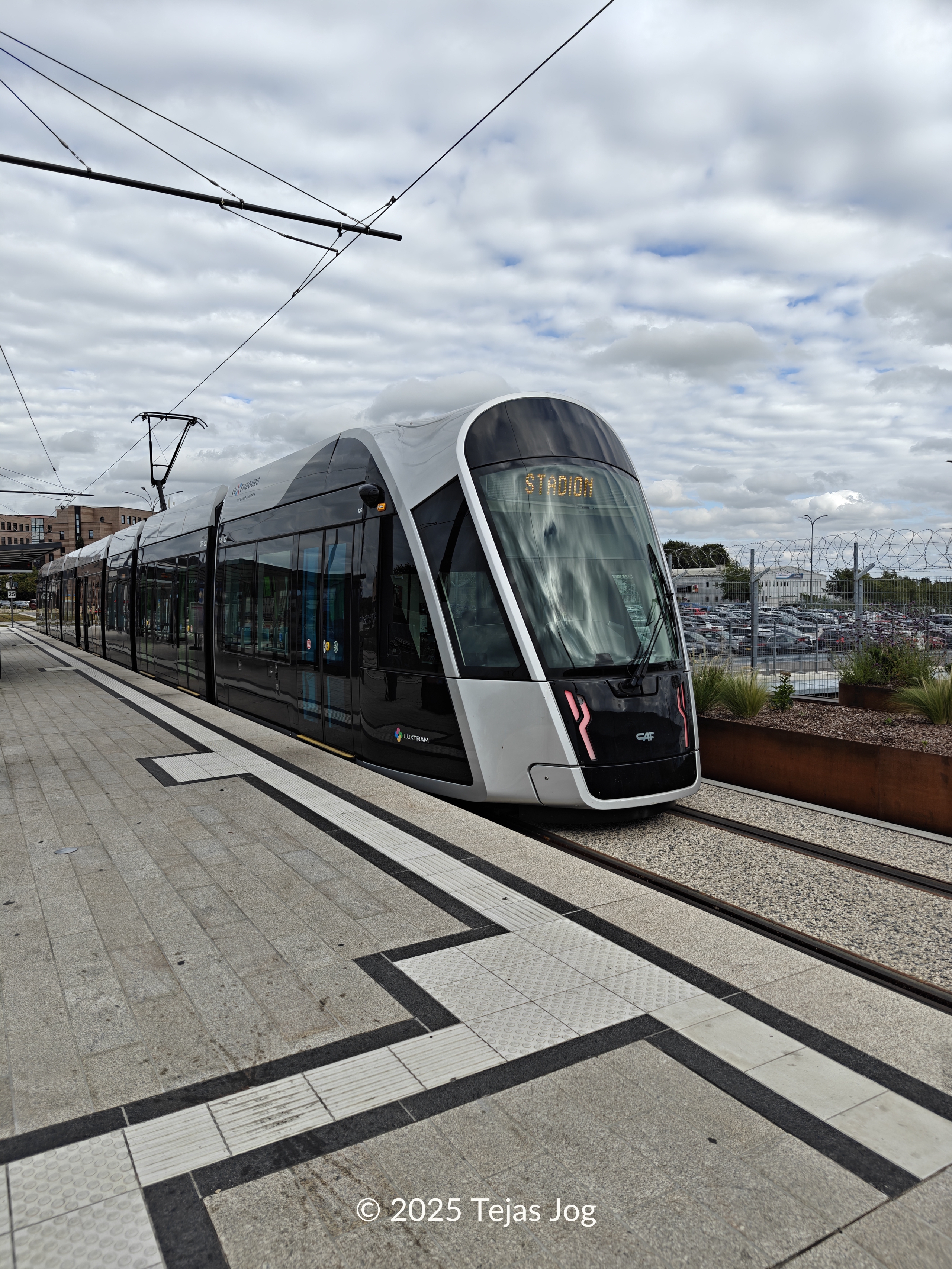 Tram stop at airport