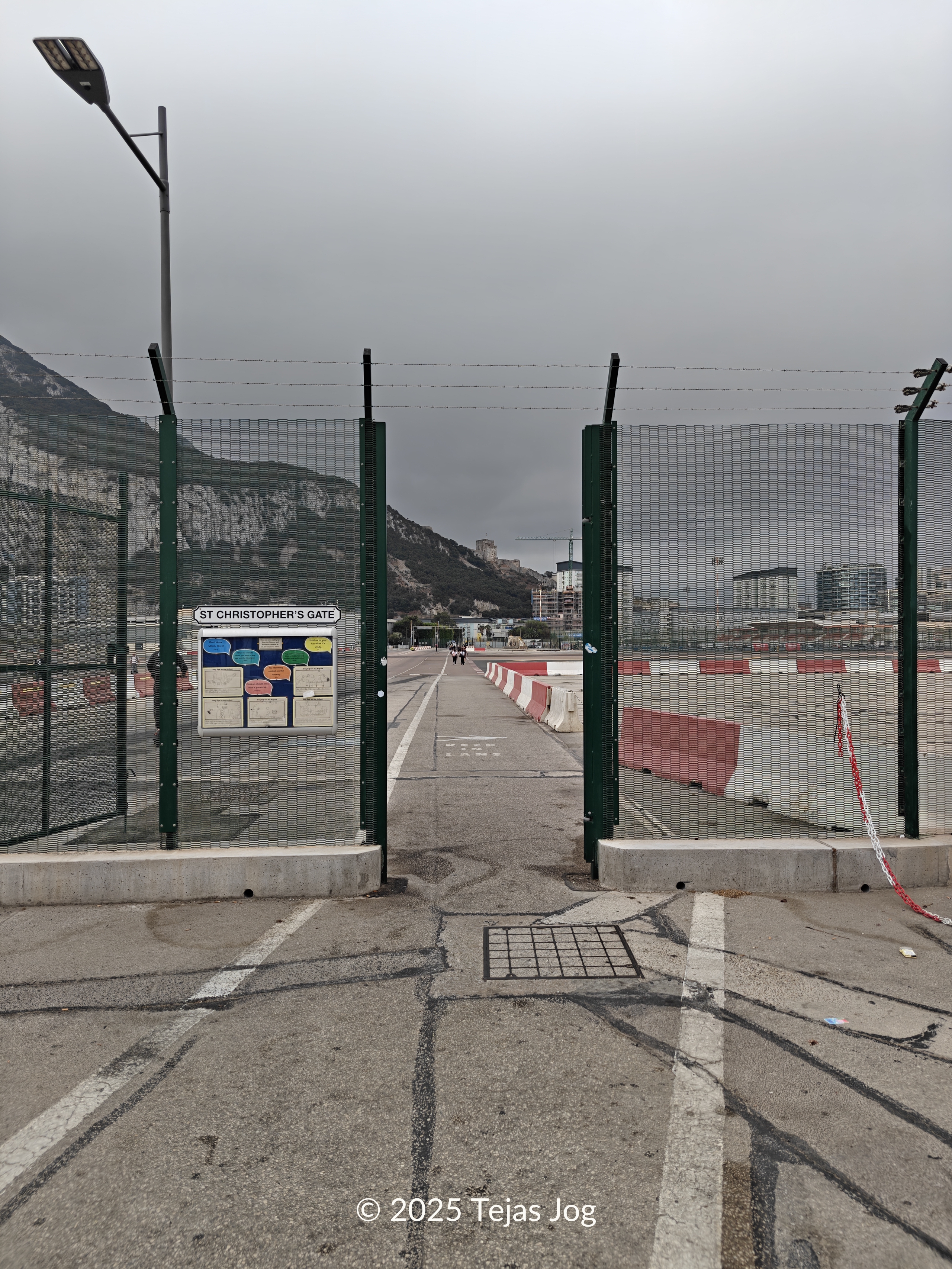 Gibraltar airport walkway