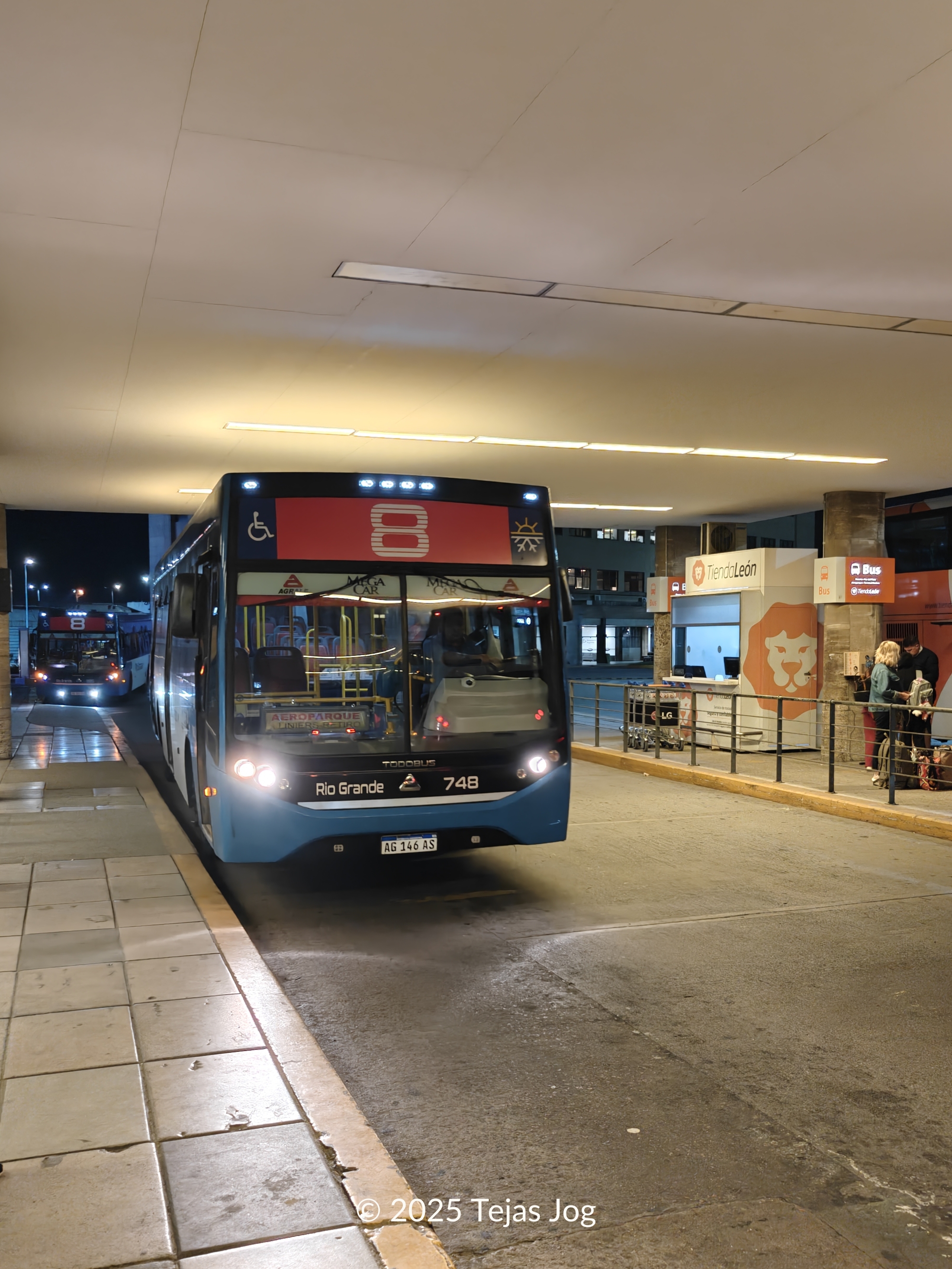 Bus 8 at Ezeiza International Airport