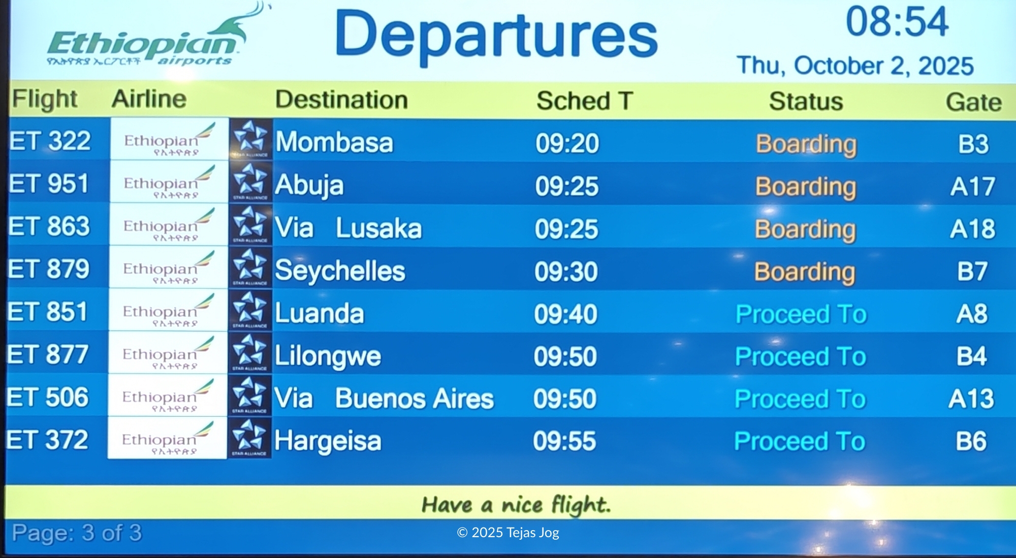 Ethiopian Airlines 506