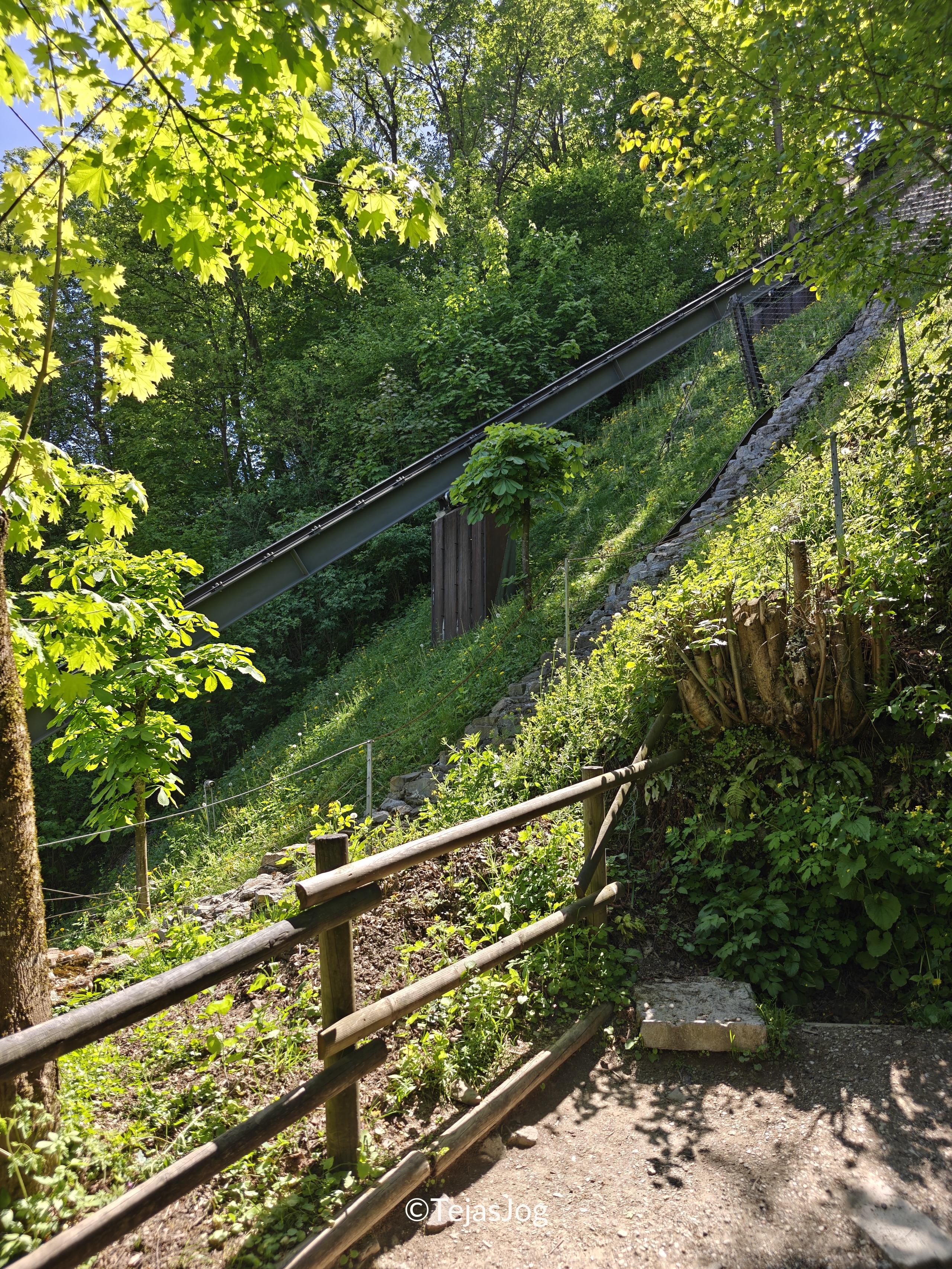 Walking up to Ljubljana Castle