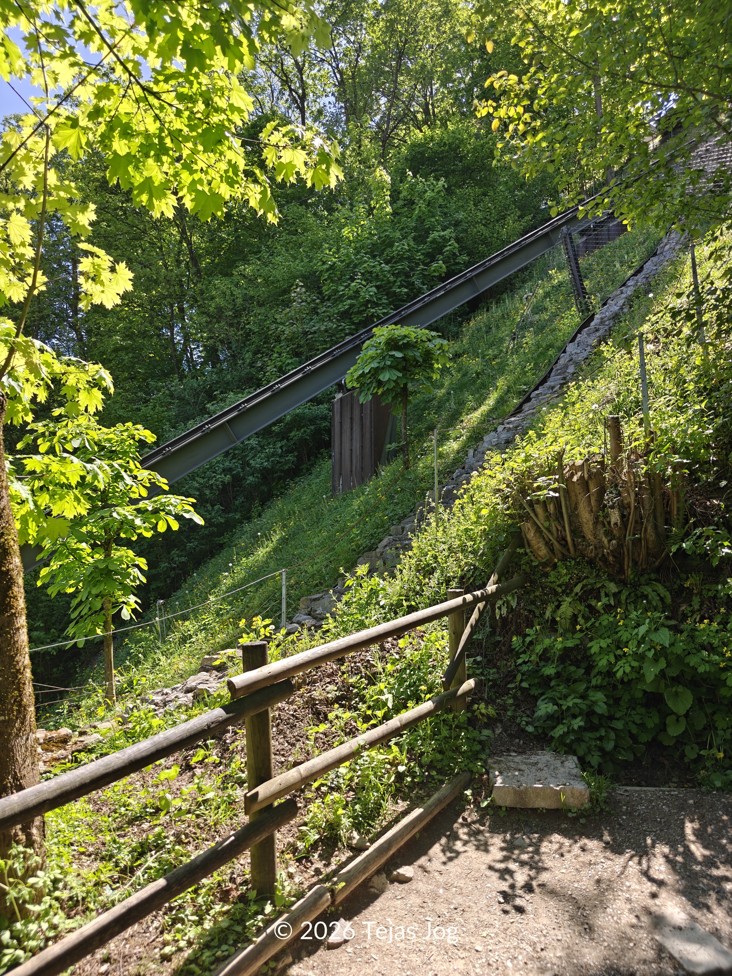 Walking up to Ljubljana Castle