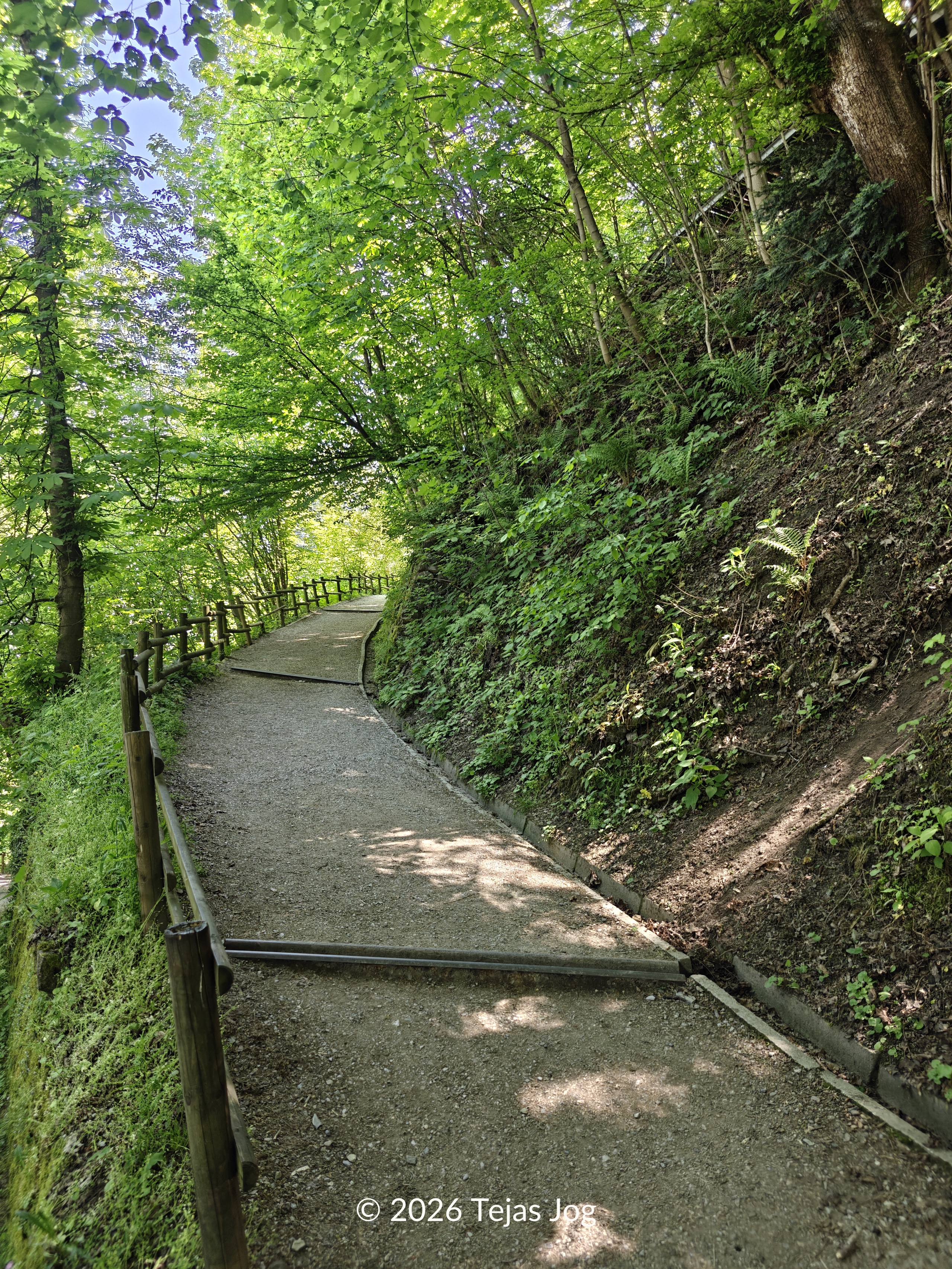 Walking up to Ljubljana Castle