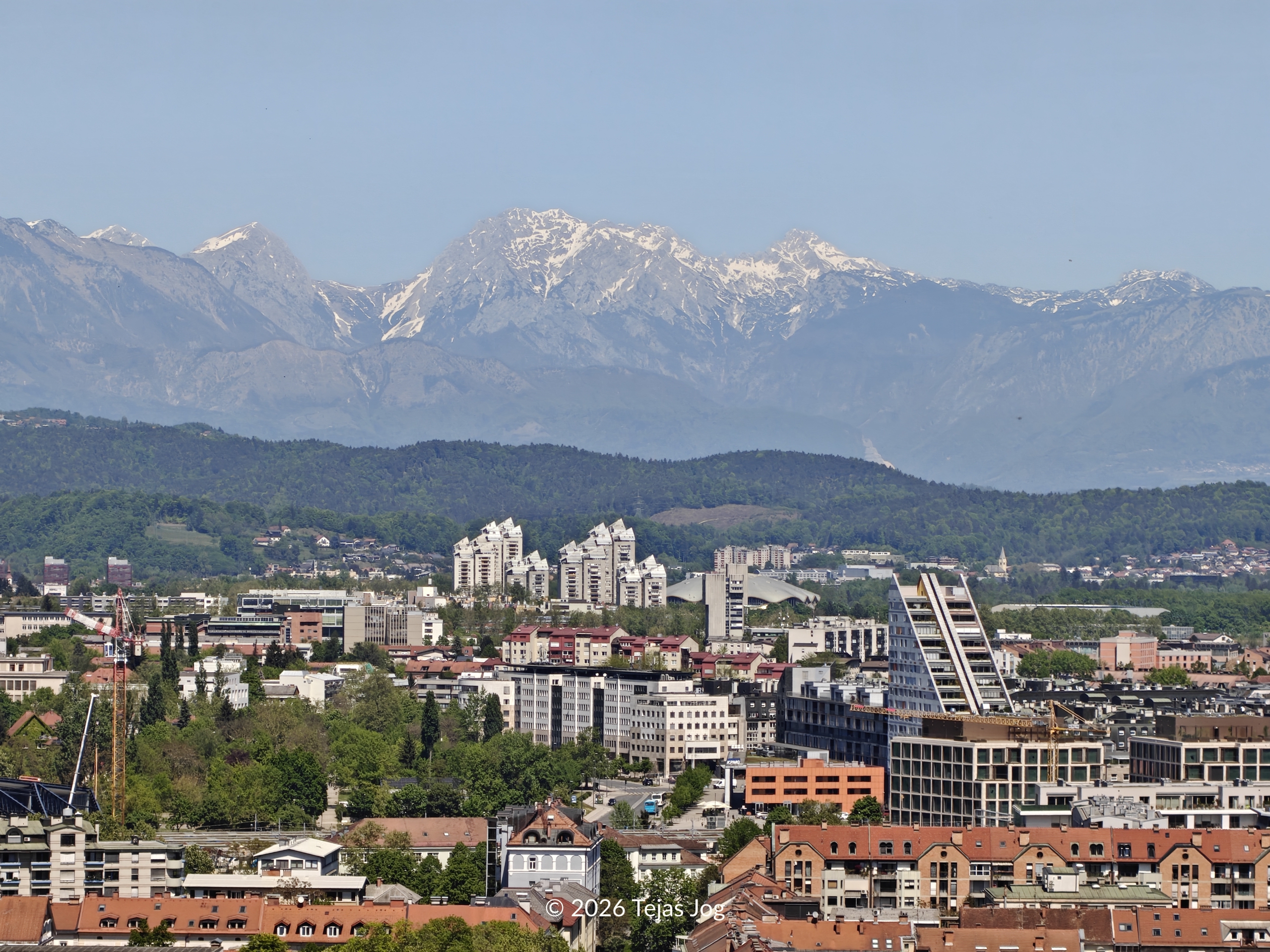 Ljubljana seen from Ljubljana Castle