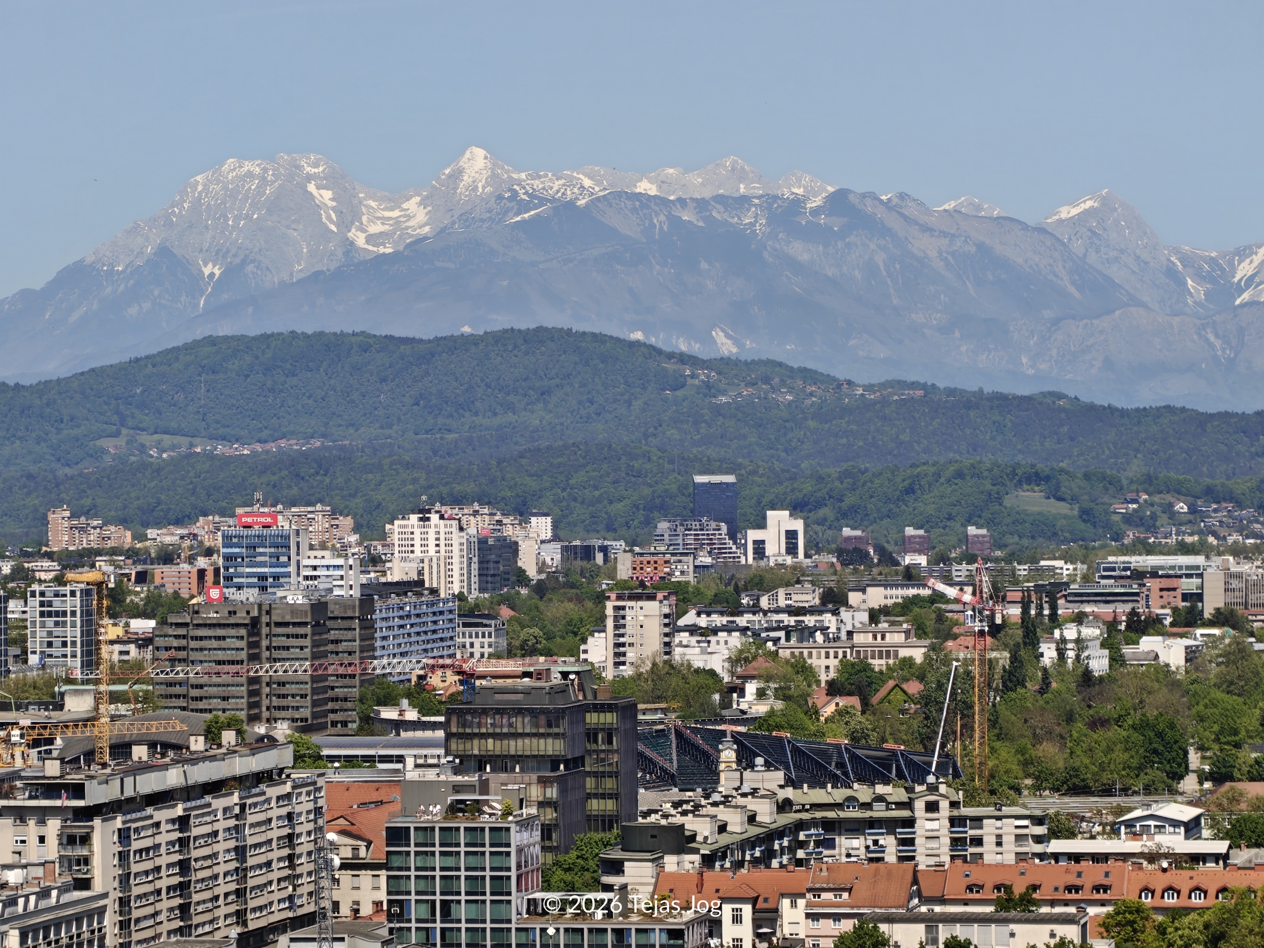 Ljubljana seen from Ljubljana Castle