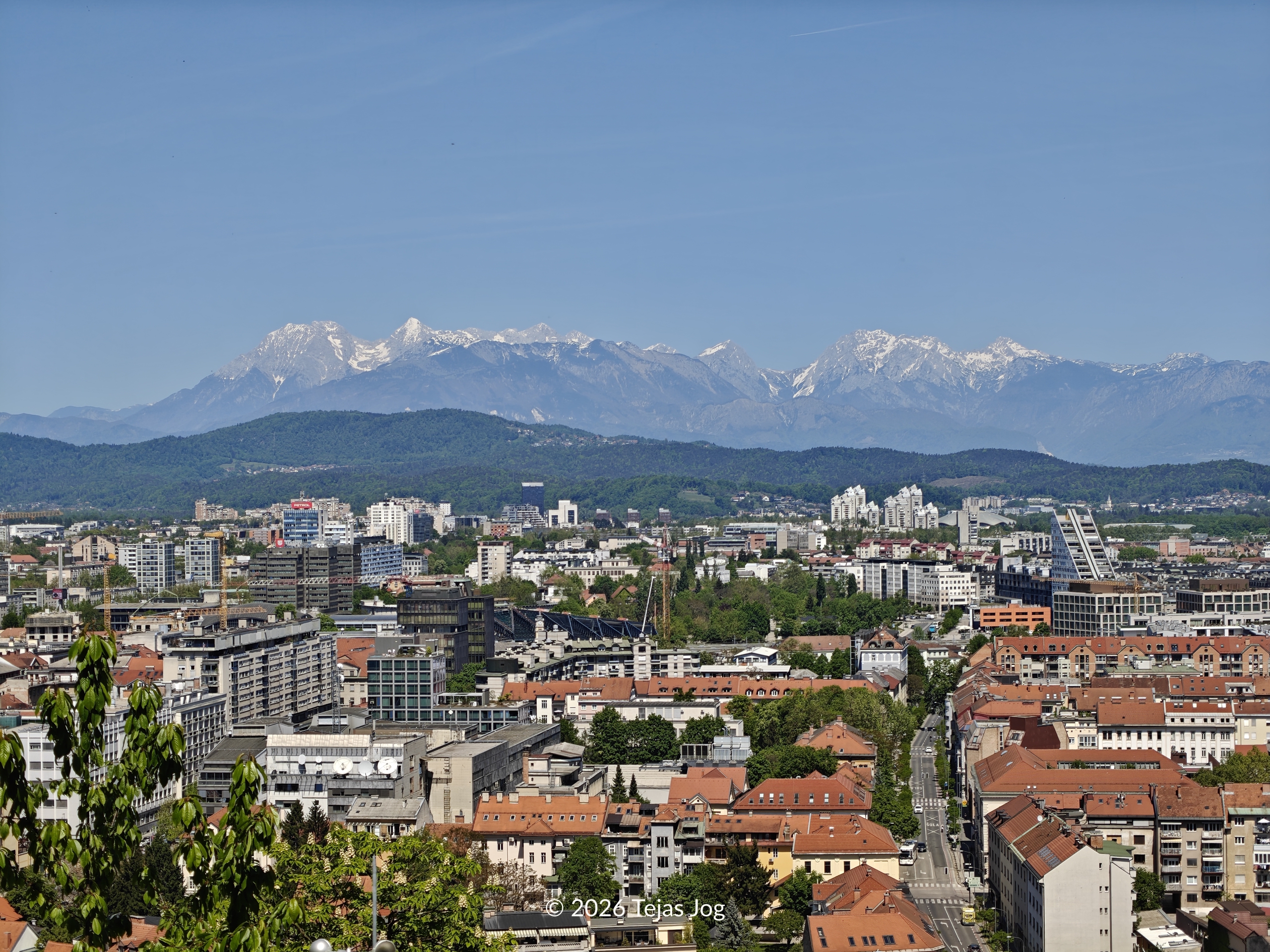 Ljubljana seen from Ljubljana Castle