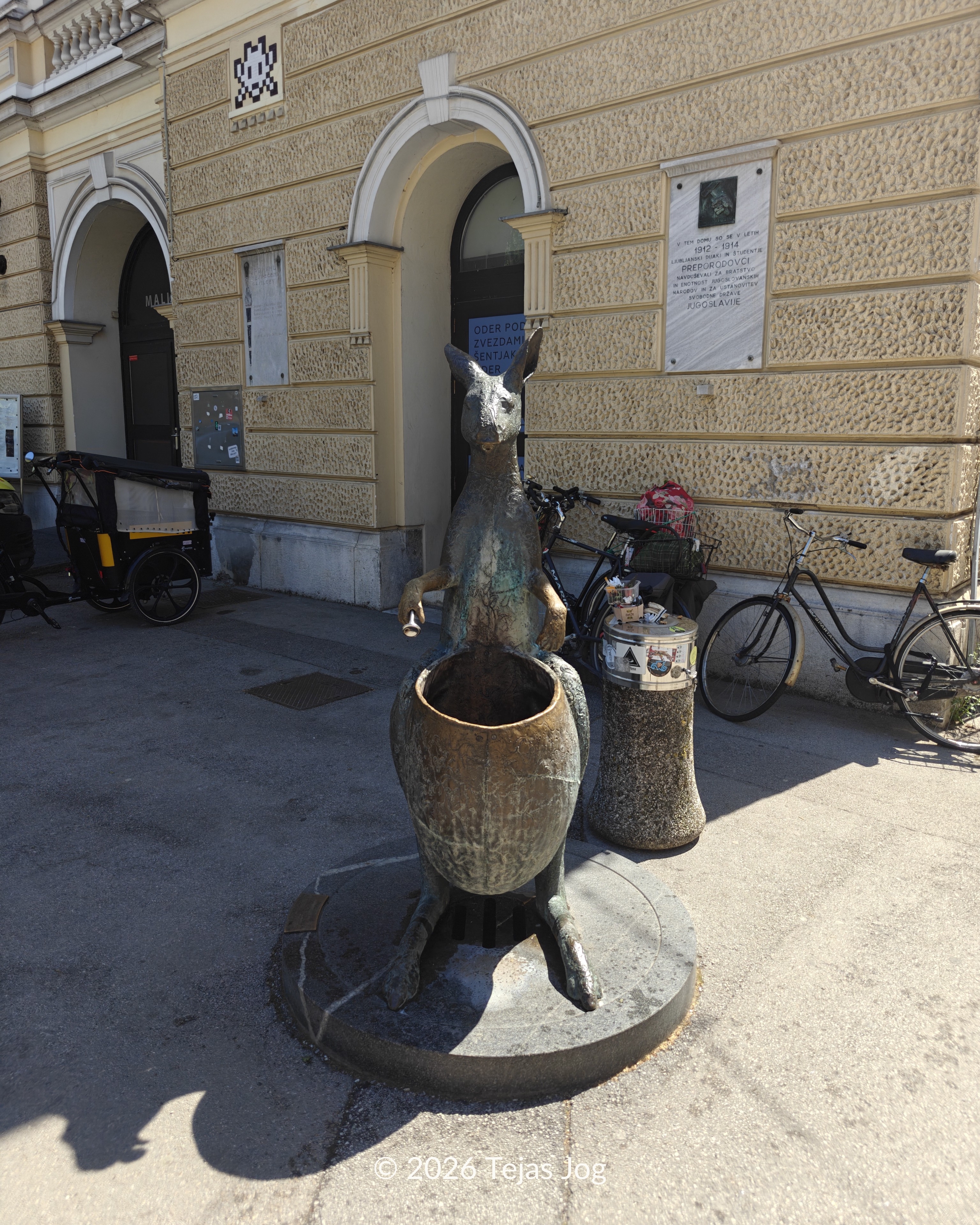 Kenguru drinking water fountain