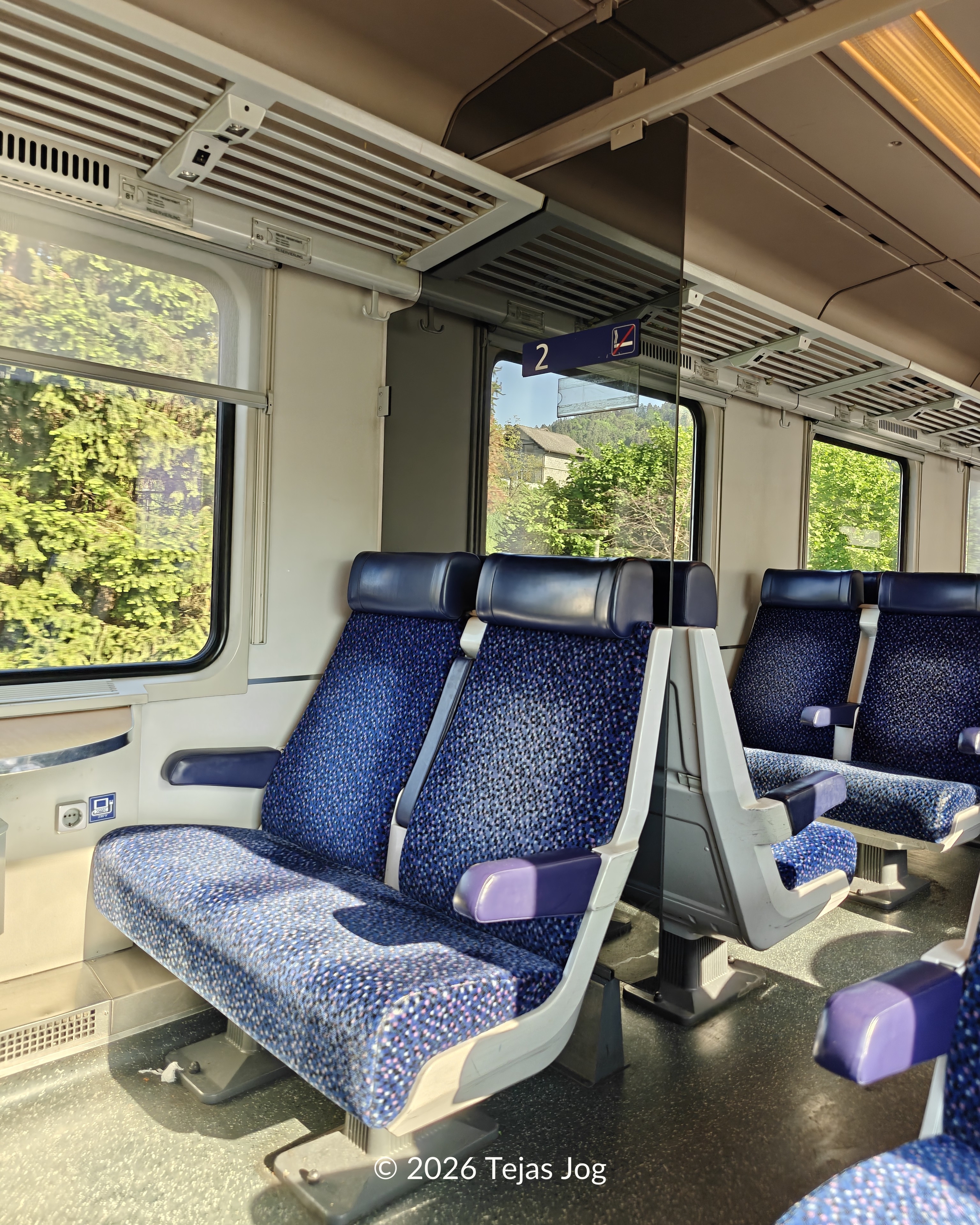 Train from Ljubljana to Zagreb