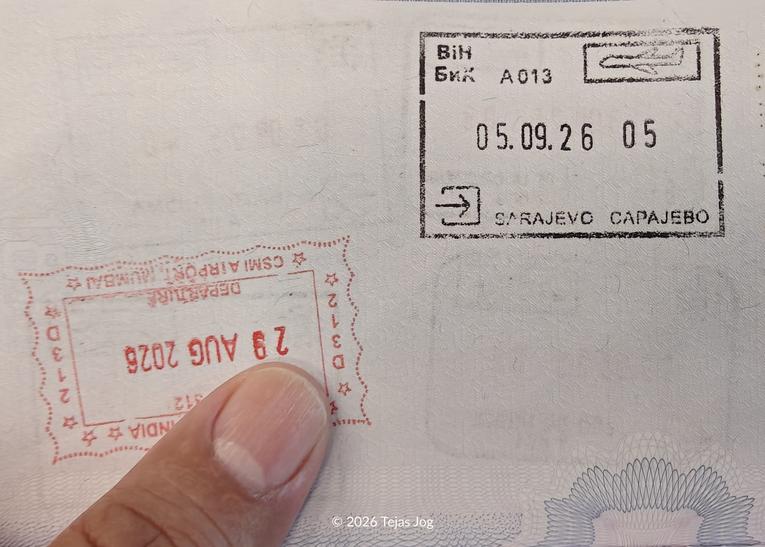 Immigration at Sarajevo
