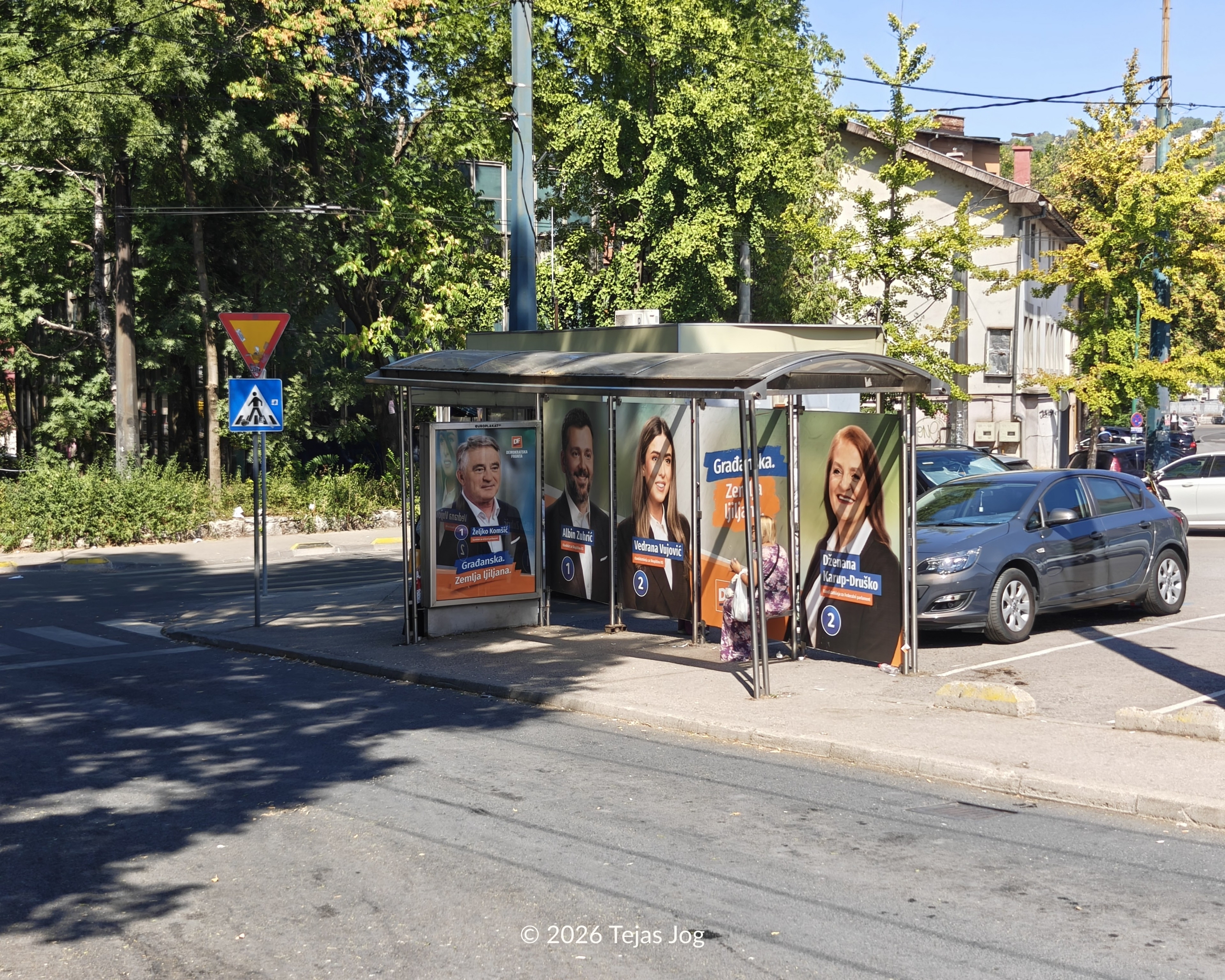 Bus stop at Trg Austrije