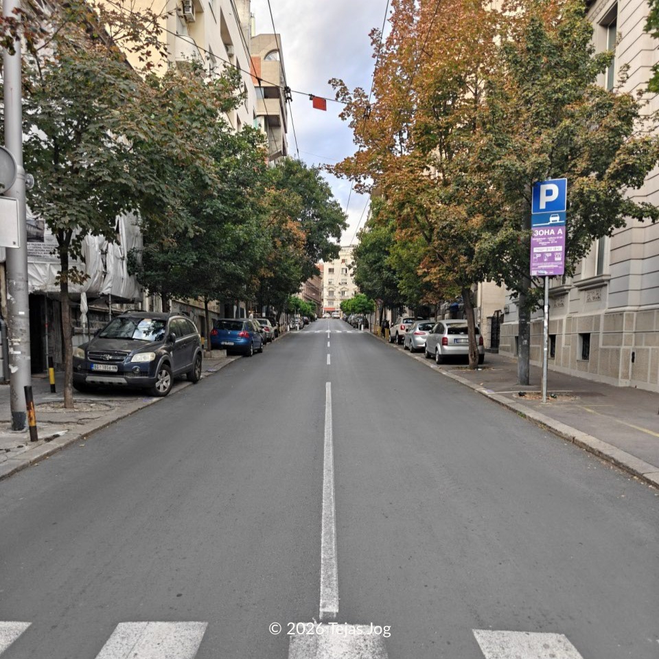 Walking to the Bajrakli Mosque