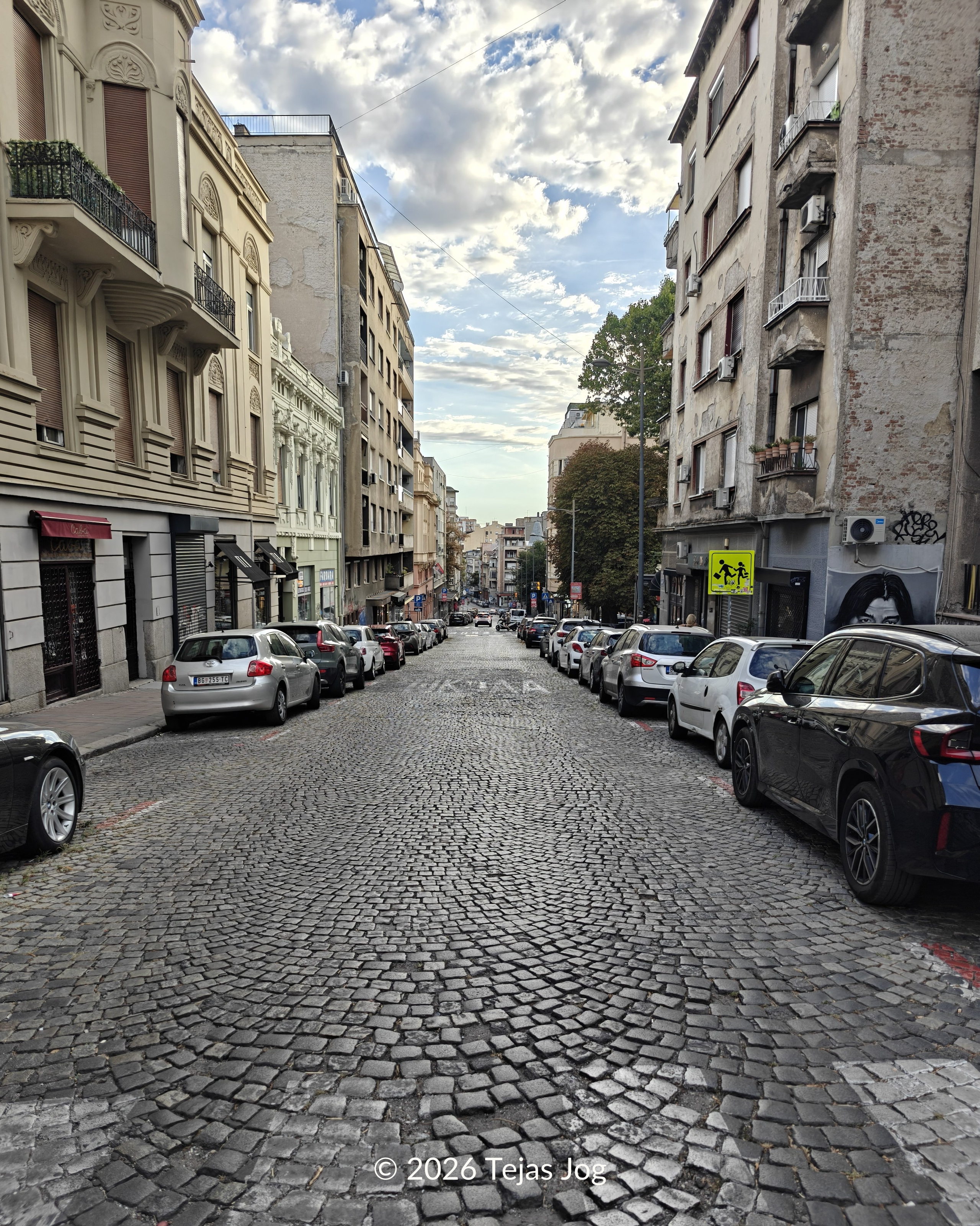 Walking to the Bajrakli Mosque