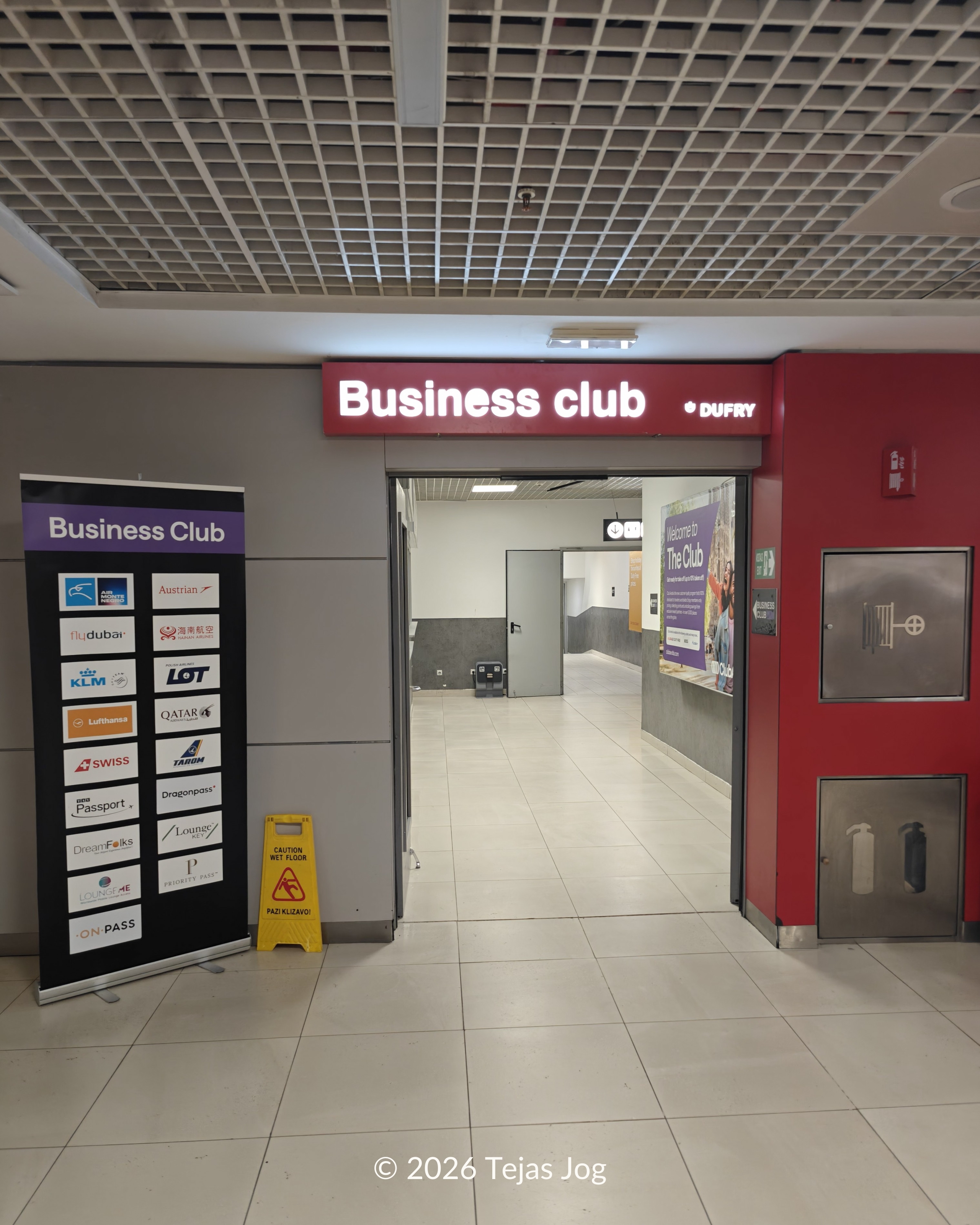 Business Club lounge at Belgrade Nikola Tesla Airport
