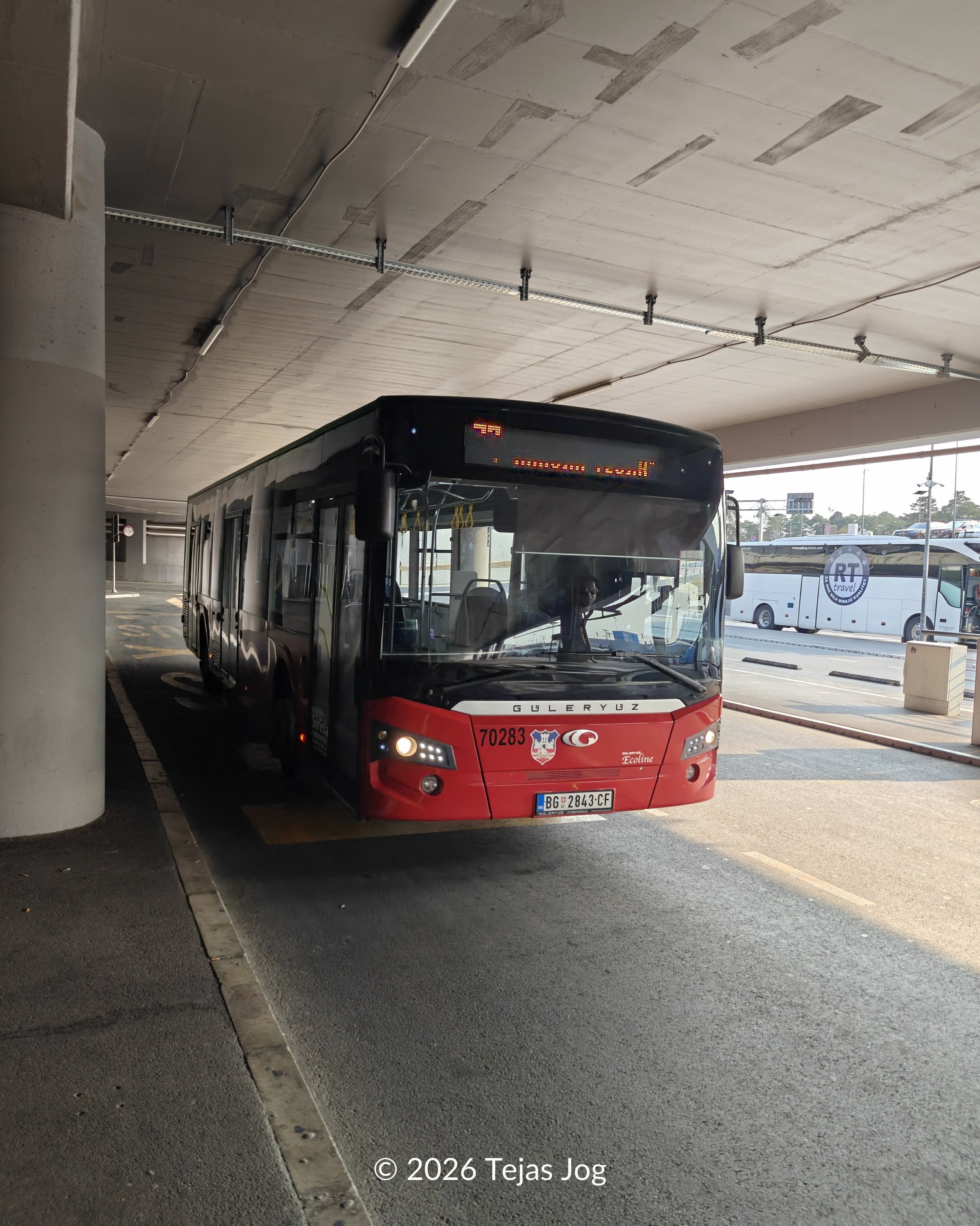 Bus 72 at Belgrade Nikola Tesla Airport