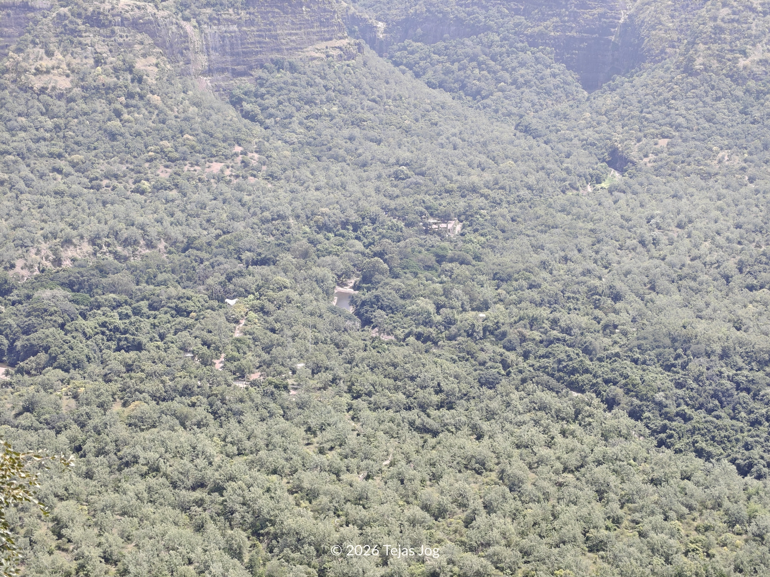 Chandika Devi Mandir seen from Kanhergad